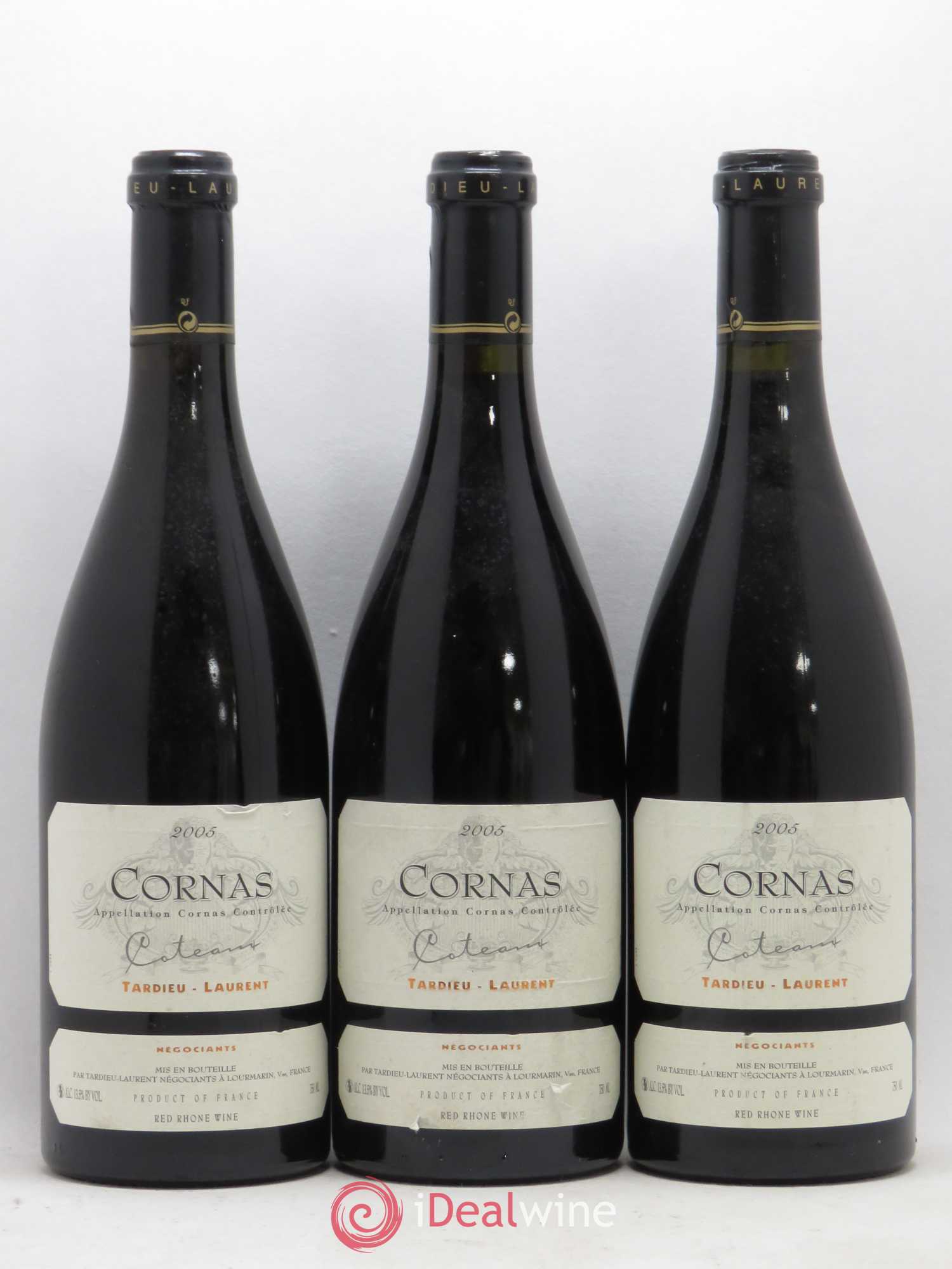 Cornas Coteaux Maison Tardieu-Laurent 2005 - Lot de 3 bouteilles - 0