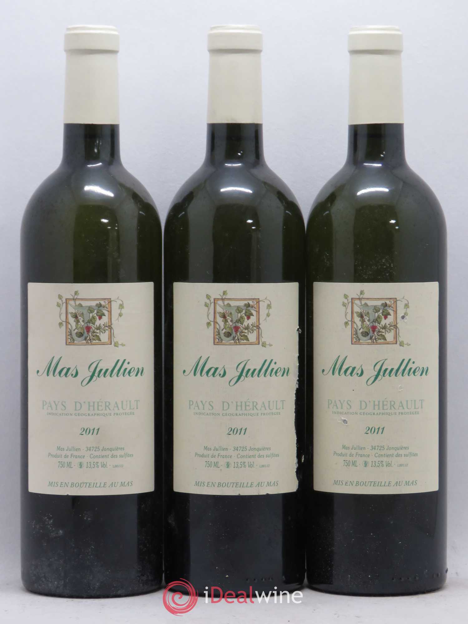 Pays d'Hérault Mas Jullien Olivier Jullien 2011 - Lot de 6 bouteilles - 1