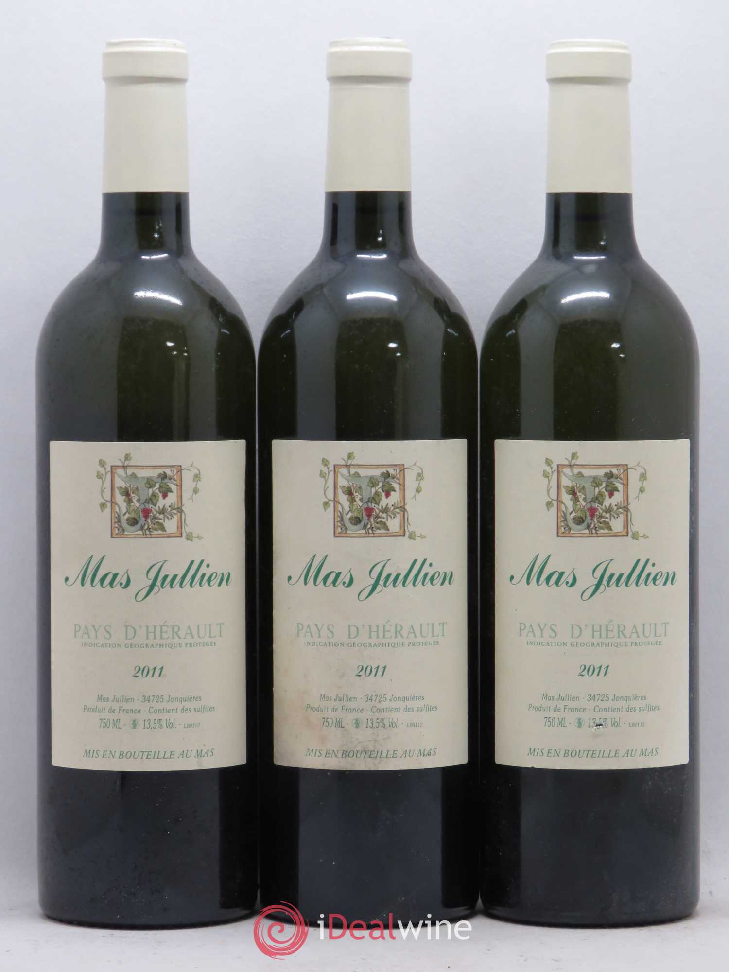Pays d'Hérault Mas Jullien Olivier Jullien 2011 - Lot de 6 bouteilles - 2