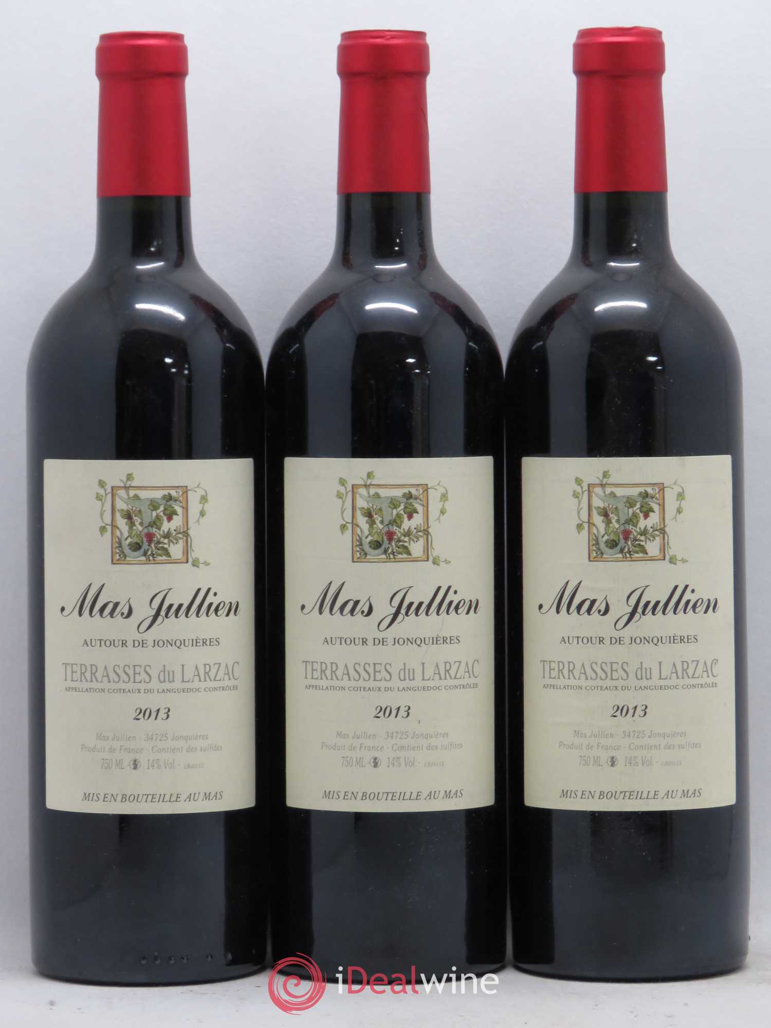 Terrasses du Larzac Mas Jullien  Autour de Jonquières Olivier Jullien 2013 - Lot de 6 bouteilles - 1
