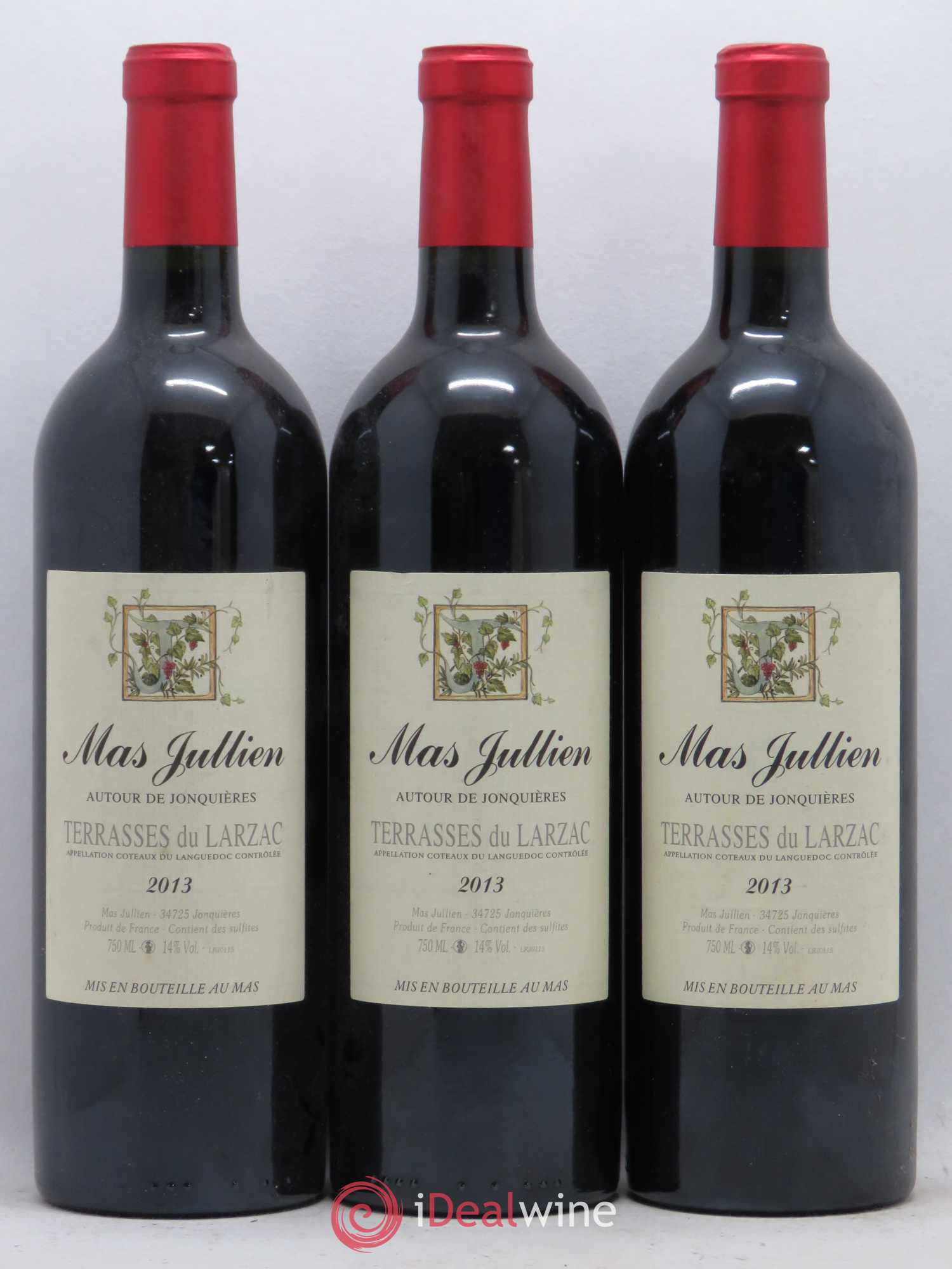 Terrasses du Larzac Mas Jullien  Autour de Jonquières Olivier Jullien 2013 - Lot de 6 bouteilles - 2