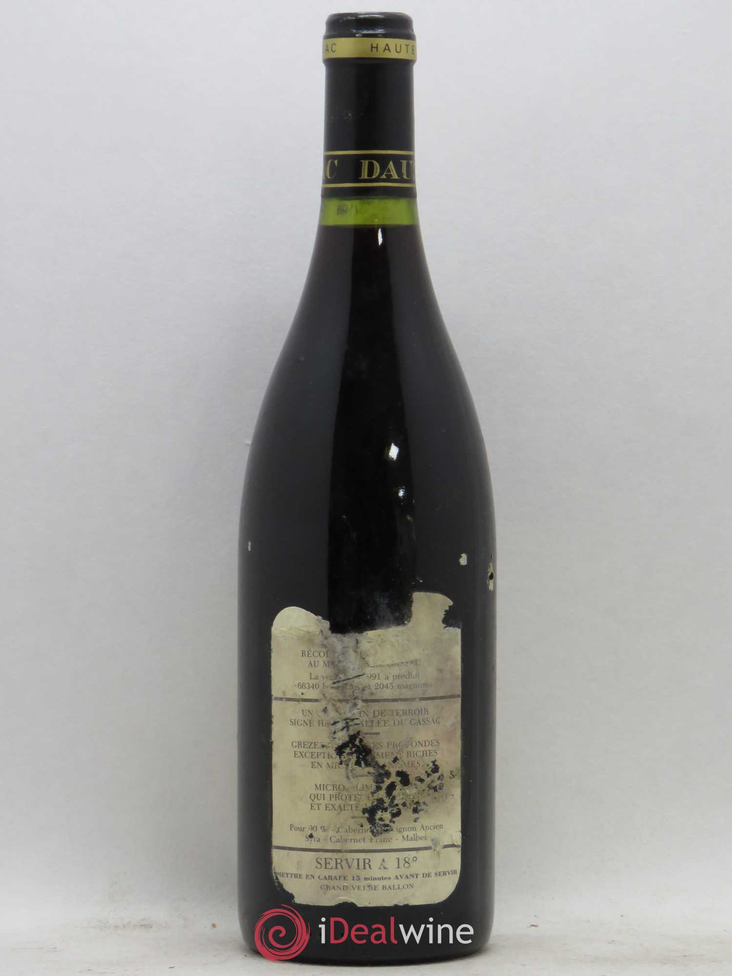 Saint-Guilhem-le-Désert - Cité d'Aniane Mas Daumas Gassac Famille Guibert de La Vaissière 1991 - Lot de 1 bouteille - 1
