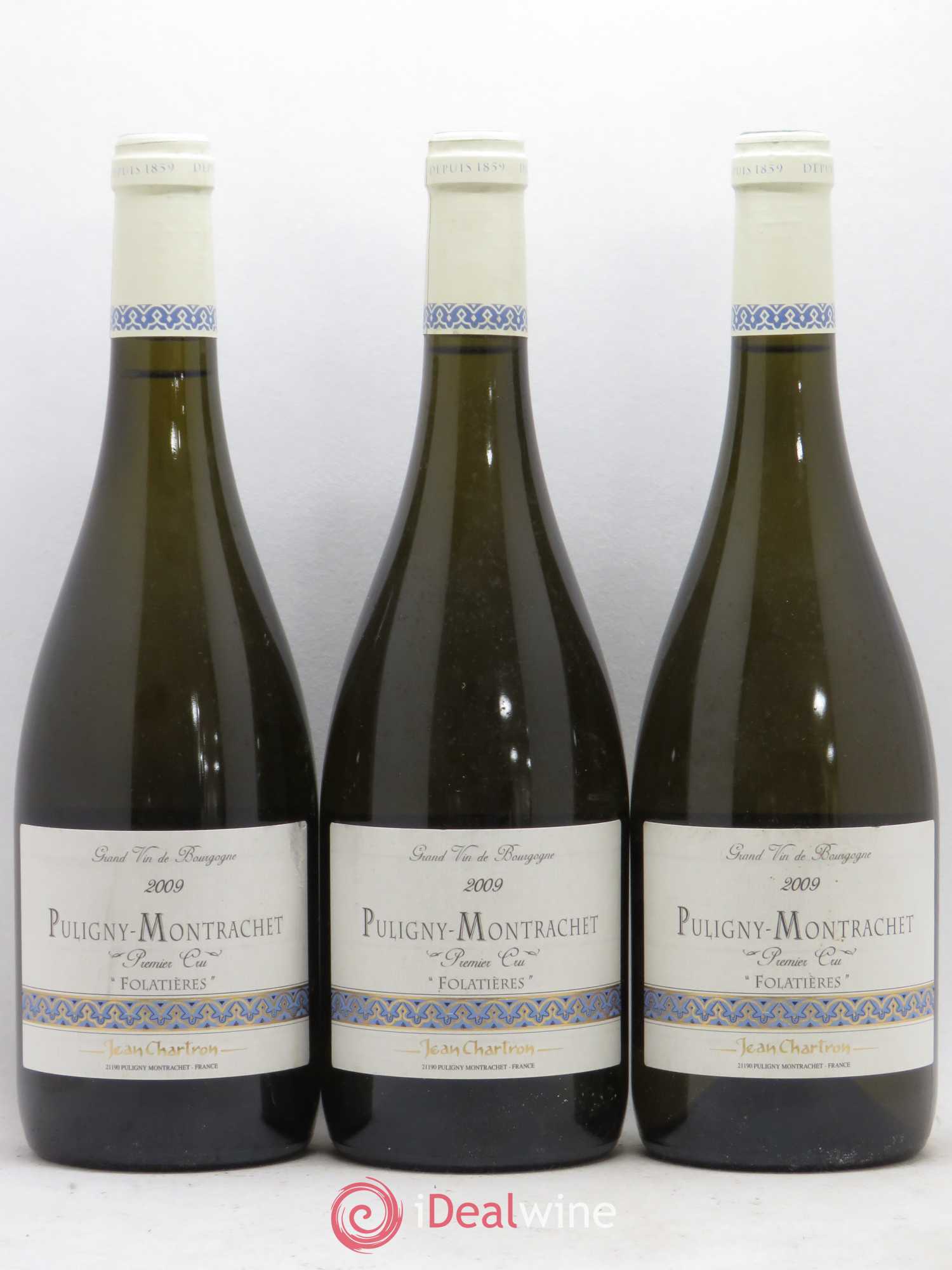 Puligny-Montrachet 1er Cru Folatières Jean Chartron (Domaine) 2009 - Lot de 6 bouteilles - 2