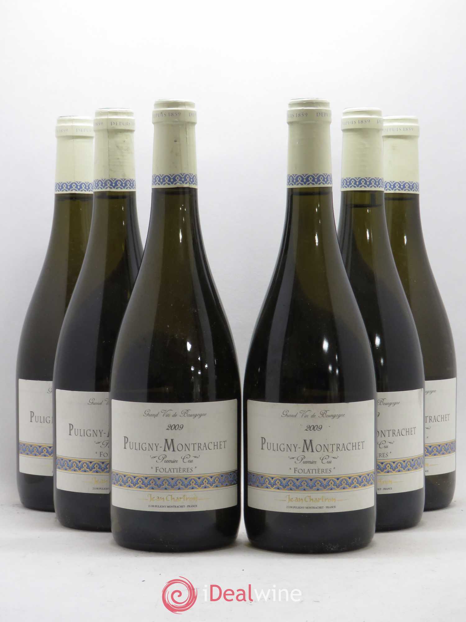 Puligny-Montrachet 1er Cru Folatières Jean Chartron (Domaine) 2009 - Lot de 6 bouteilles - 0