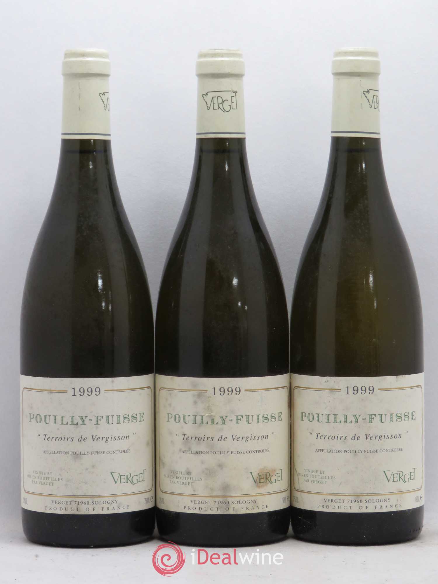 Pouilly-Fuissé La Roche Verget Terroirs de Vergisson 1999 - Posten von 6 Flaschen - 2