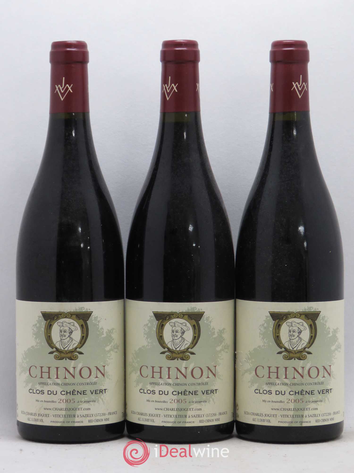 Chinon Clos du Chêne Vert Charles Joguet 2005 - Lot de 3 bouteilles - 0