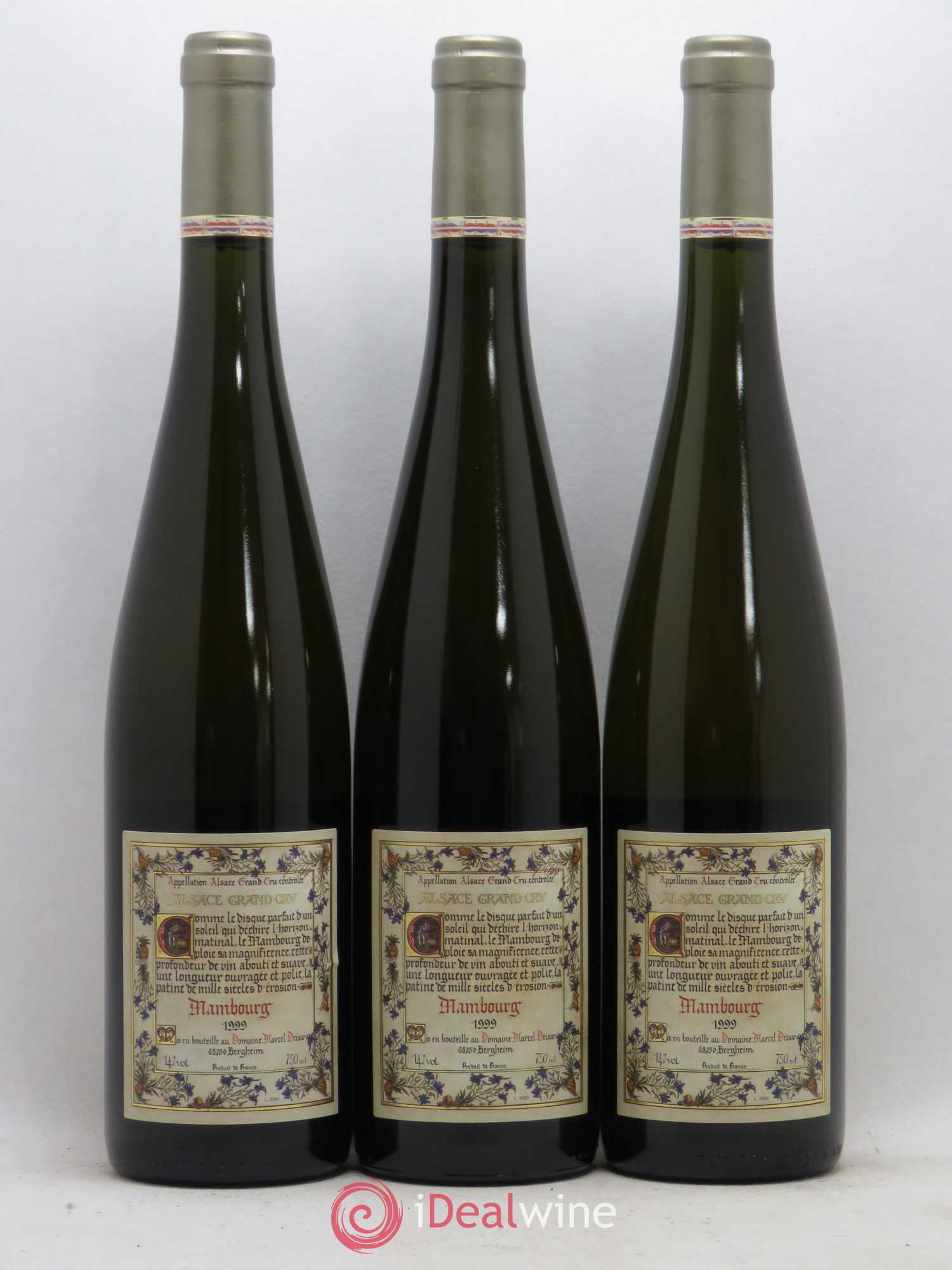 Alsace Grand Cru Mambourg Marcel Deiss (Domaine) 1999 - Lot de 3 bouteilles - 1