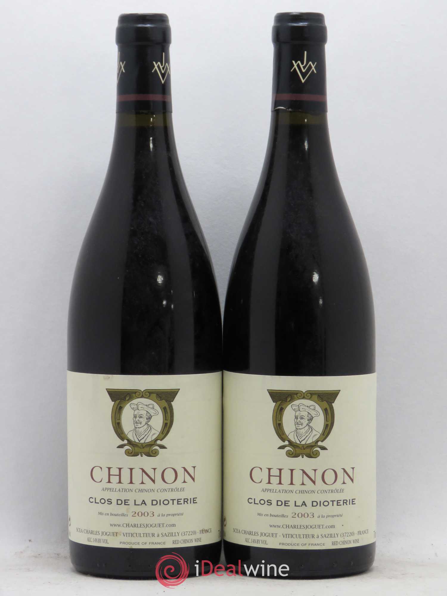 Chinon Clos de La Dioterie Charles Joguet 2003 - Lot de 5 bouteilles - 2