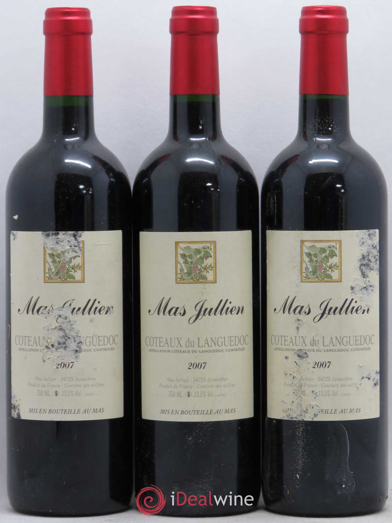 Terrasses du Larzac Mas Jullien Olivier Jullien 2007 - Lot de 3 bouteilles - 0