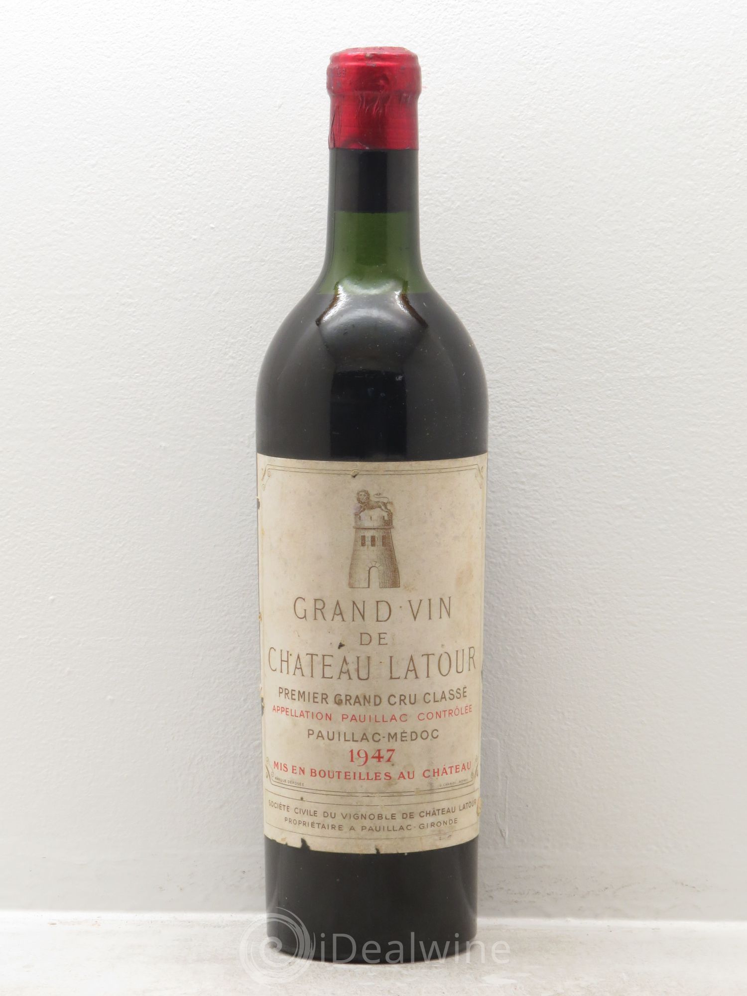 Château Latour 1er Grand Cru Classé 1947 - Lot de 1 bouteille - 0