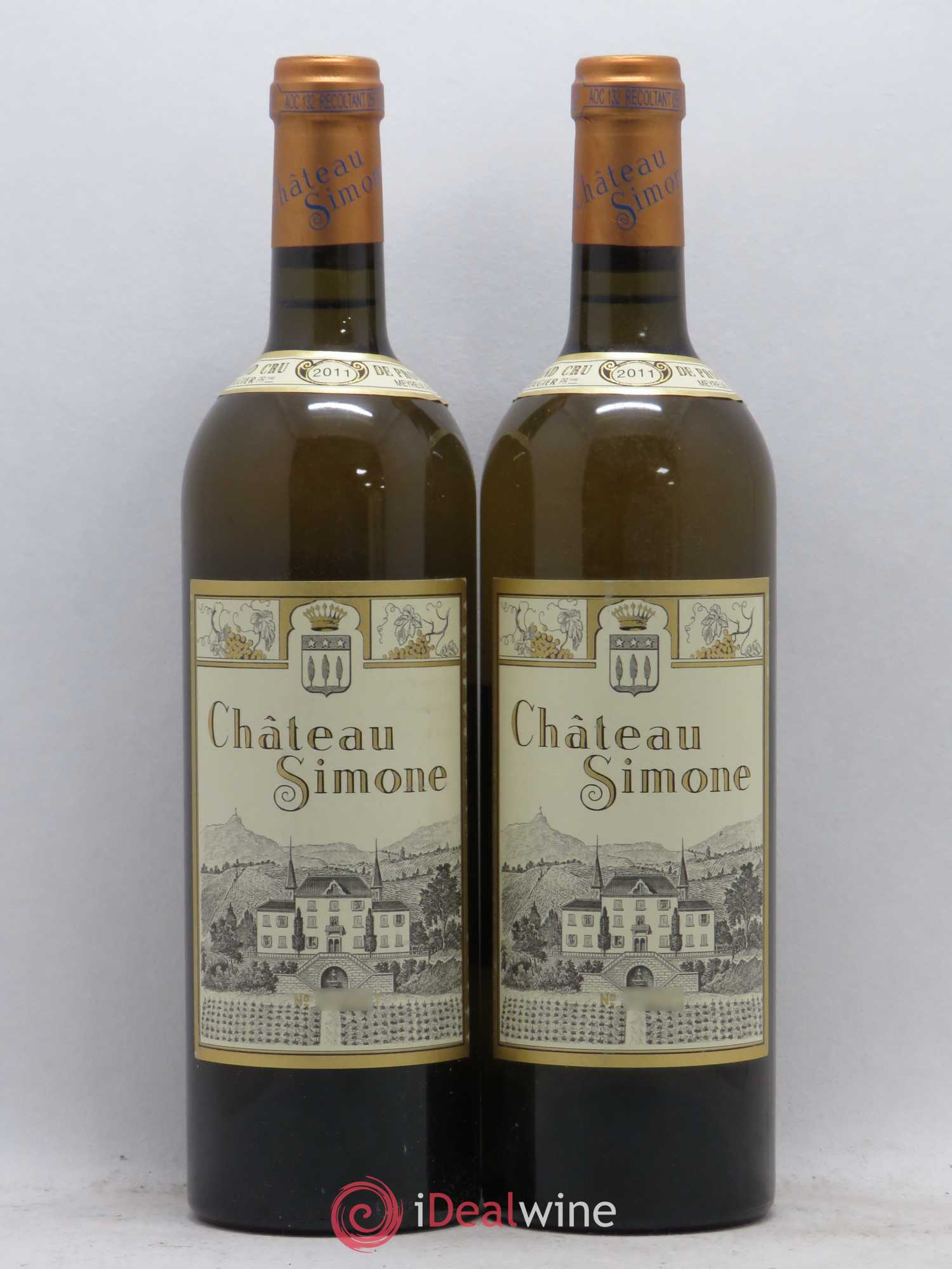 Palette Château Simone Famille Rougier 2011 - Posten von 2 Flaschen - 0