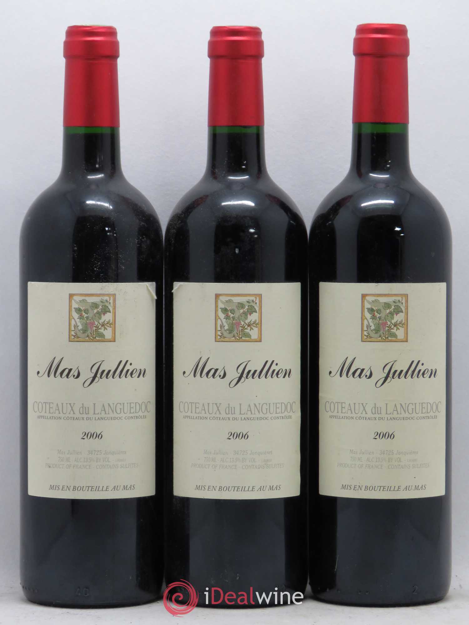 Terrasses du Larzac Mas Jullien Olivier Jullien 2006 - Lot de 3 bouteilles - 0