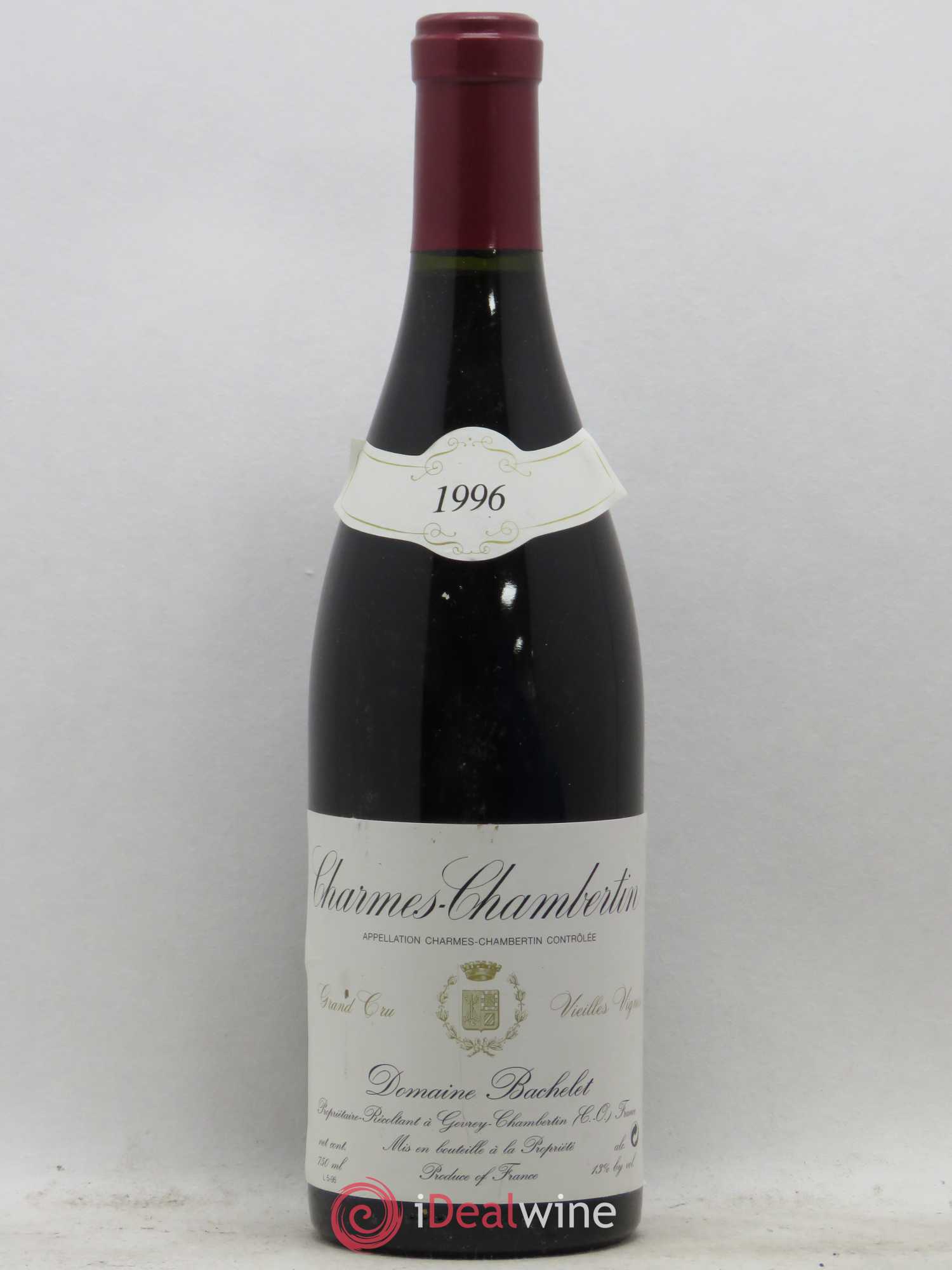 Charmes-Chambertin Grand Cru Vieilles Vignes Denis Bachelet (Domaine) 1996 - Lot de 1 bouteille - 0