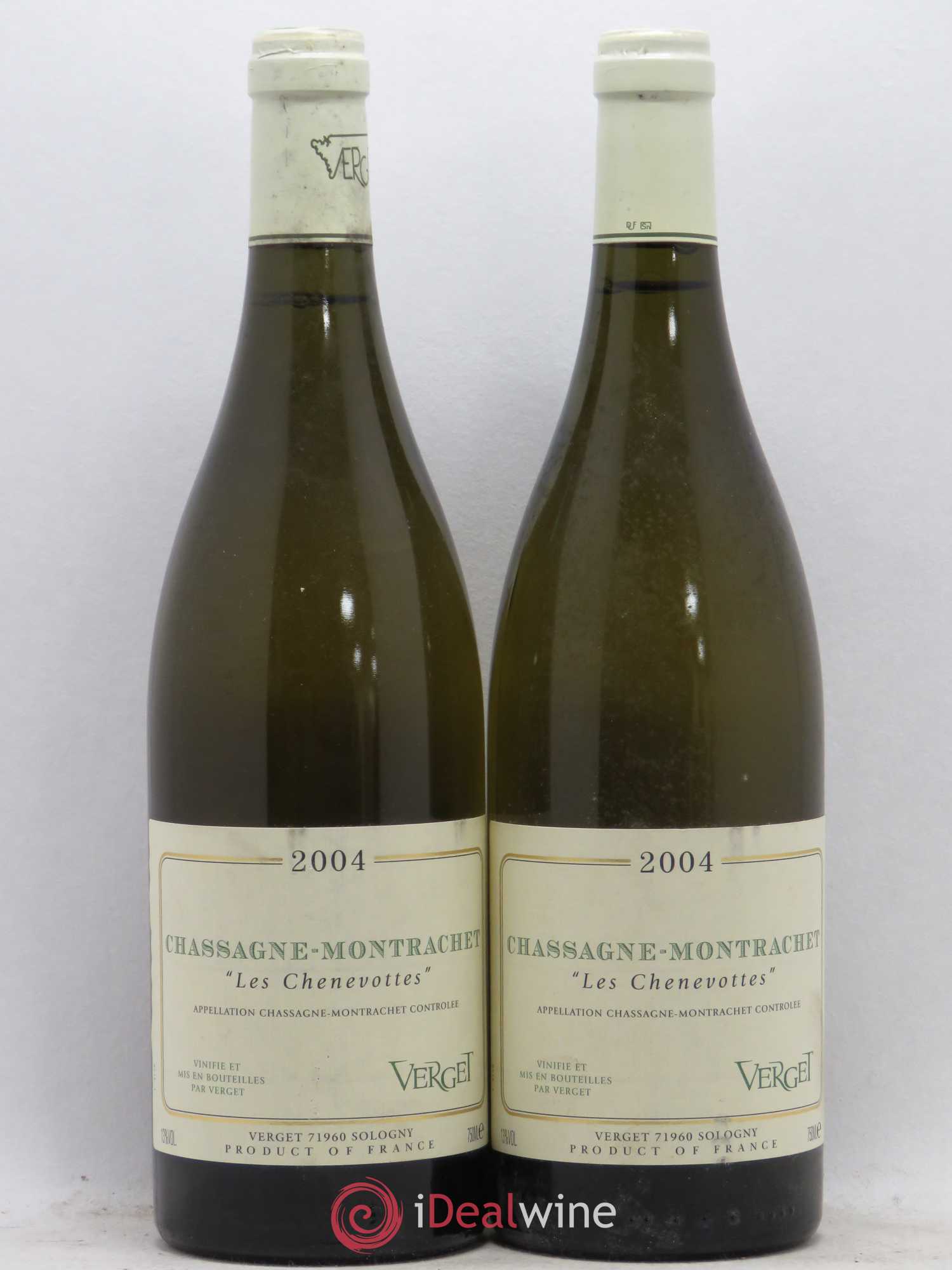 Chassagne-Montrachet 1er Cru Les Chenevottes Verget 2004 - Posten von 2 Flaschen - 0
