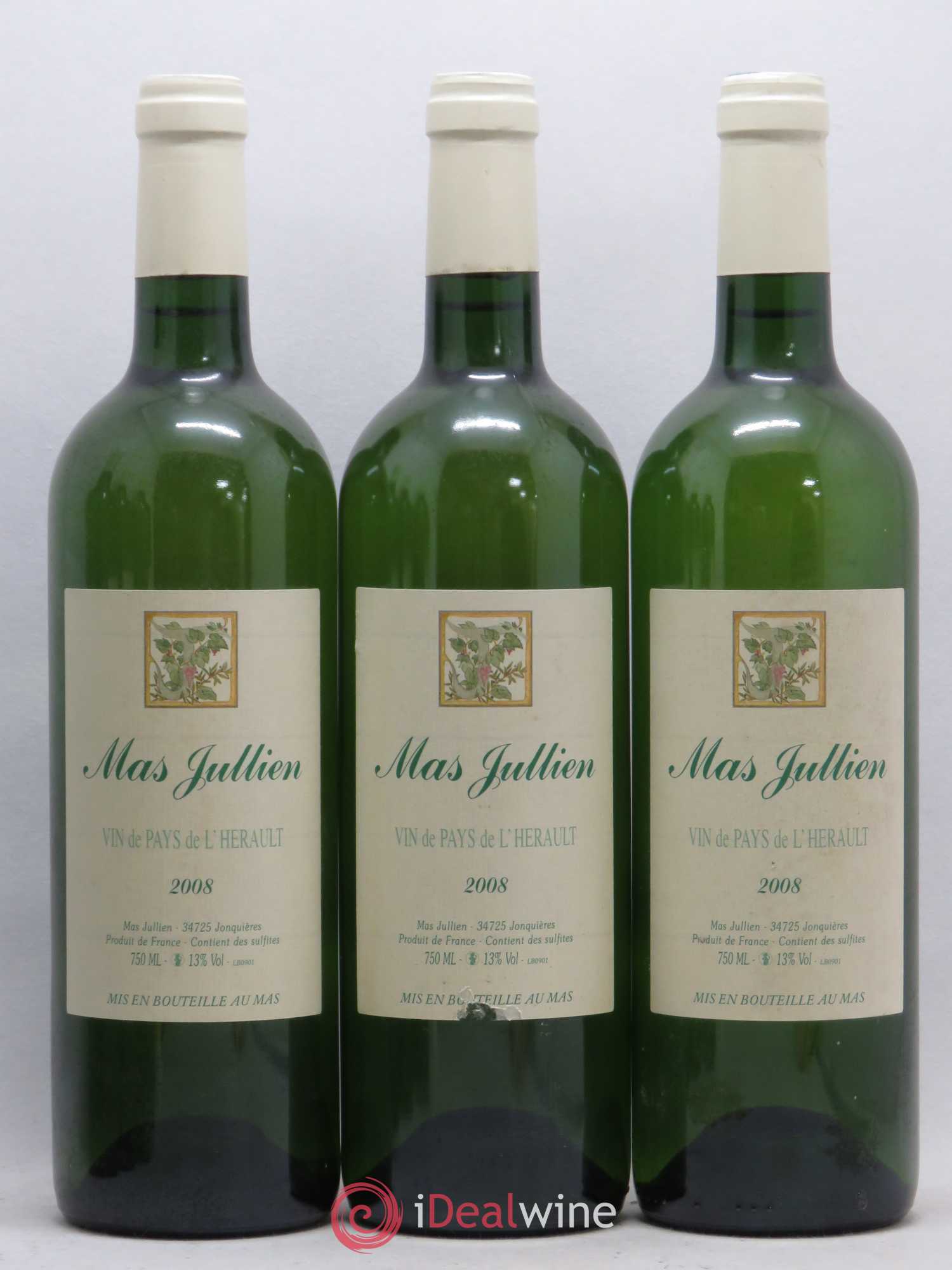Pays d'Hérault Mas Jullien Olivier Jullien 2008 - Lot de 6 bouteilles - 2