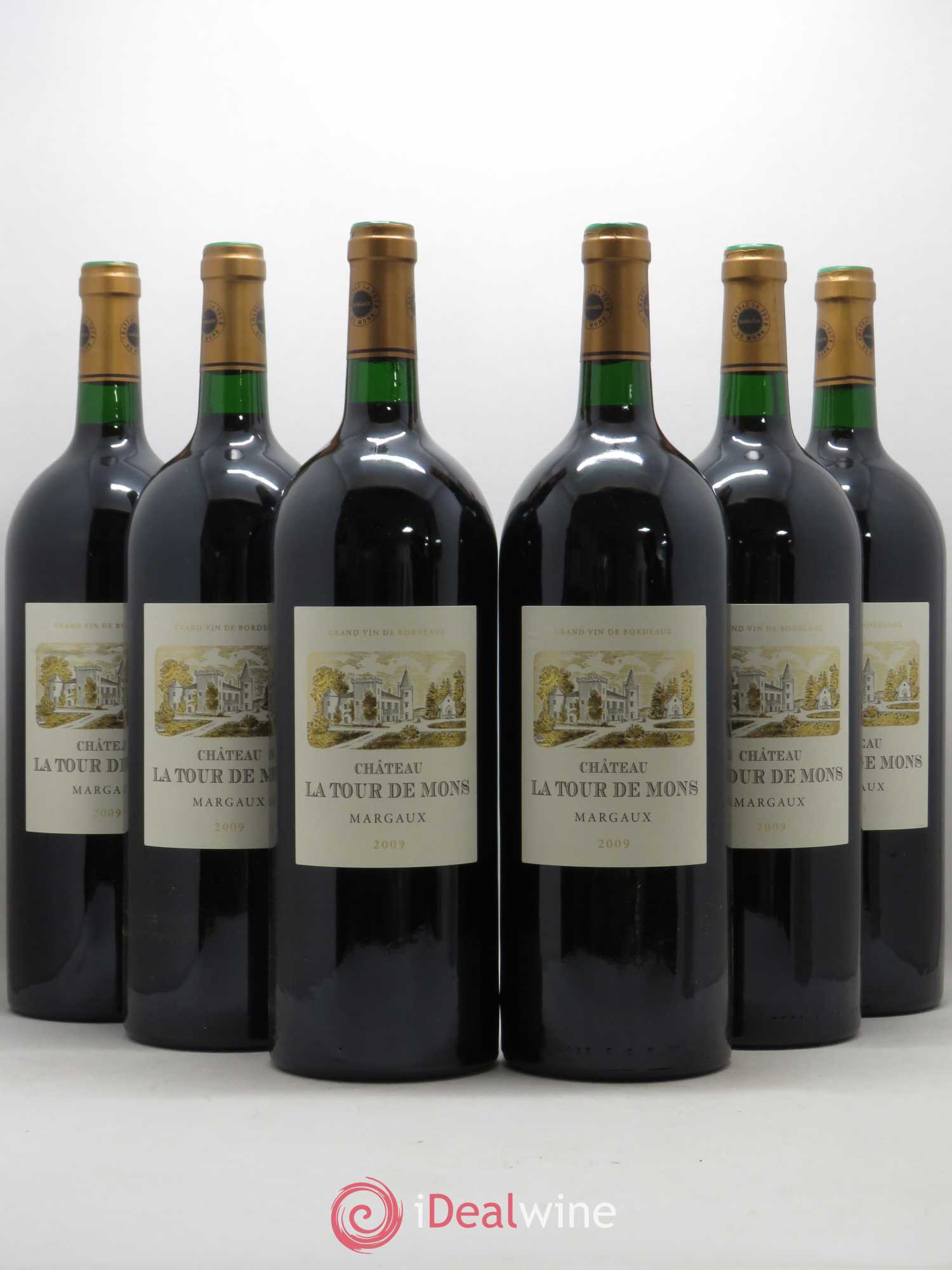 Château la Tour de Mons Cru Bourgeois 2009 - Lot de 6 magnums - 0