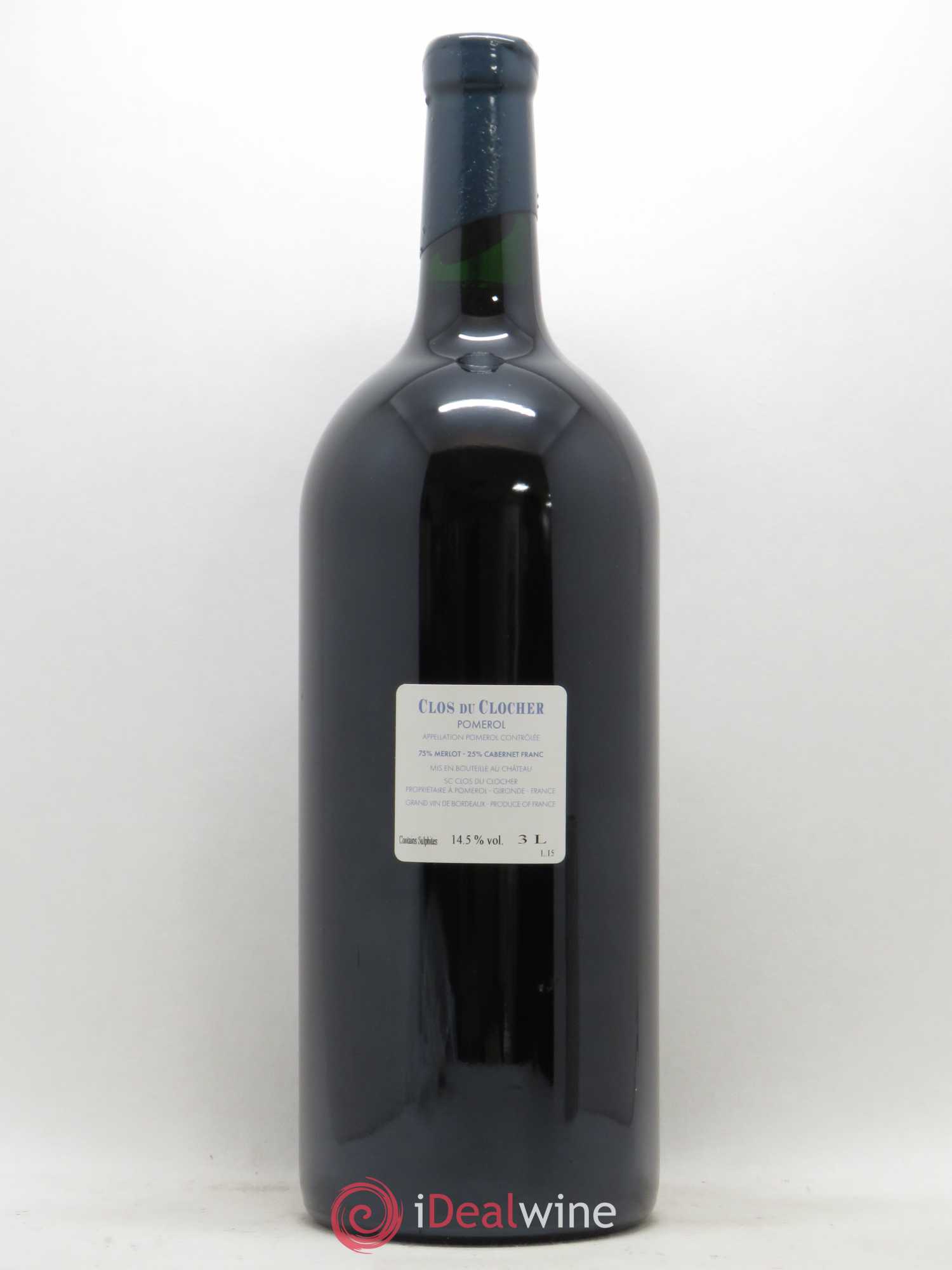 Clos du Clocher Pomerol 2015 - Lot de 1 double magnum - 1