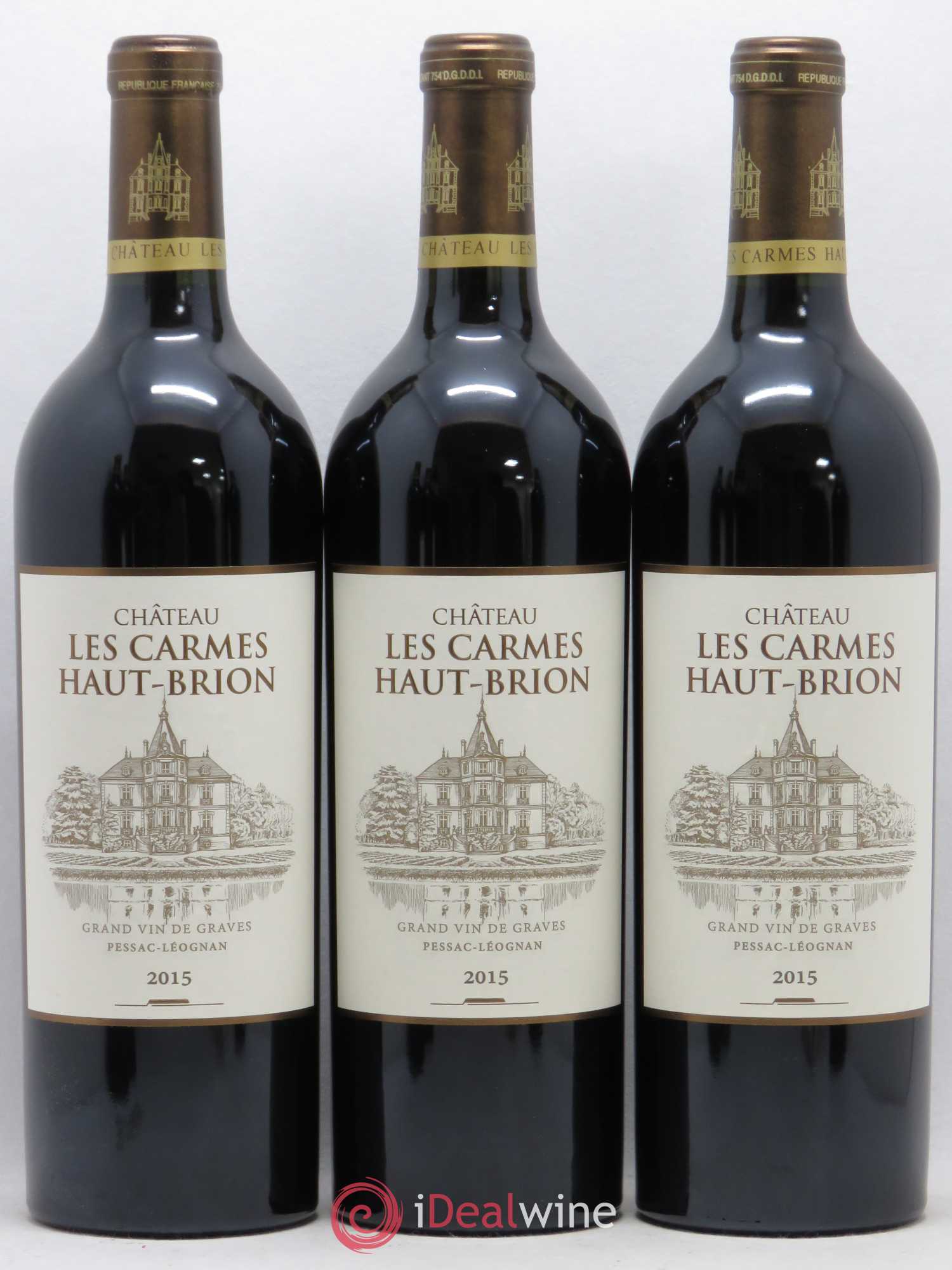Château Les Carmes Haut-Brion 2015 - Lot de 6 bouteilles - 1