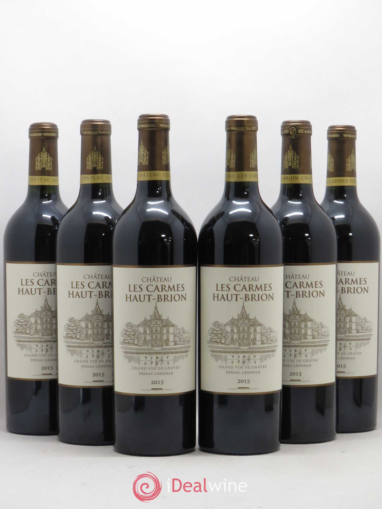 Château Les Carmes Haut-Brion 2015 - Lot de 6 bouteilles - 0