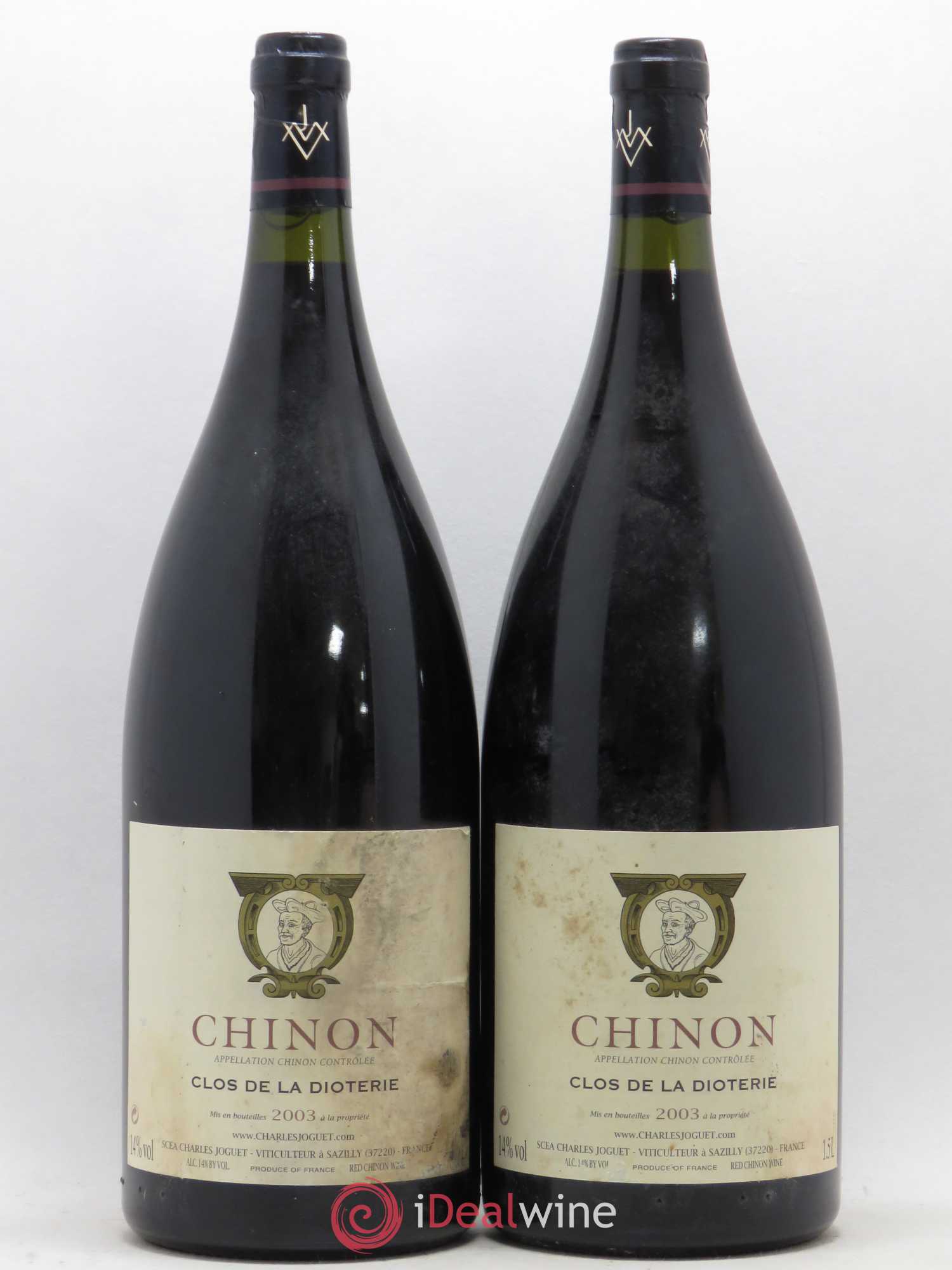Chinon Clos de La Dioterie Charles Joguet 2003 - Lot de 2 magnums - 0