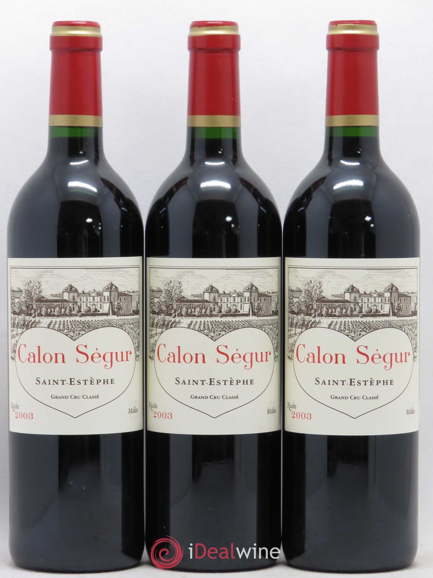 Château Calon Ségur 3ème Grand Cru Classé 2003 - Lot de 6 bouteilles - 1