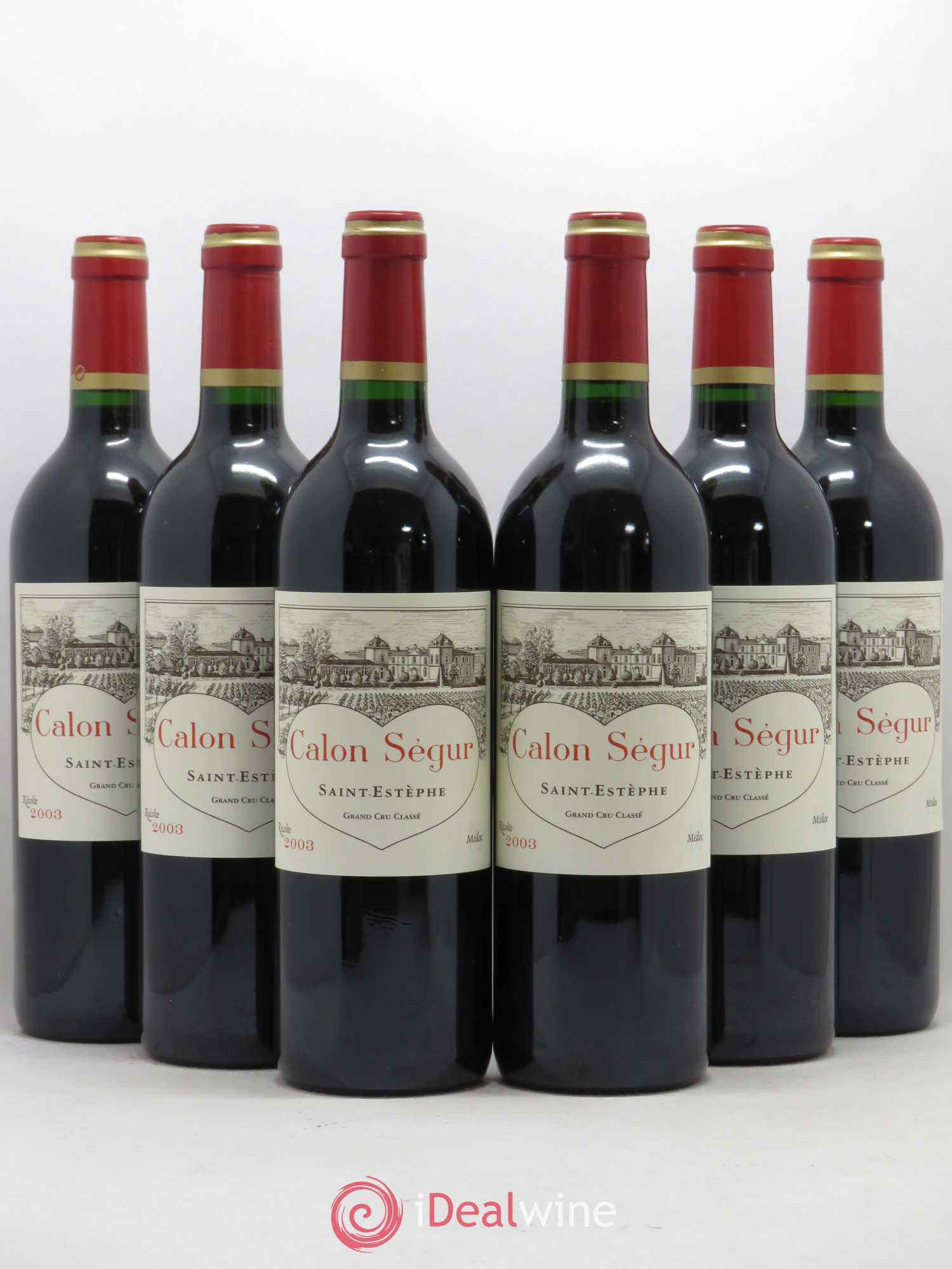 Château Calon Ségur 3ème Grand Cru Classé 2003 - Lot de 6 bouteilles - 0