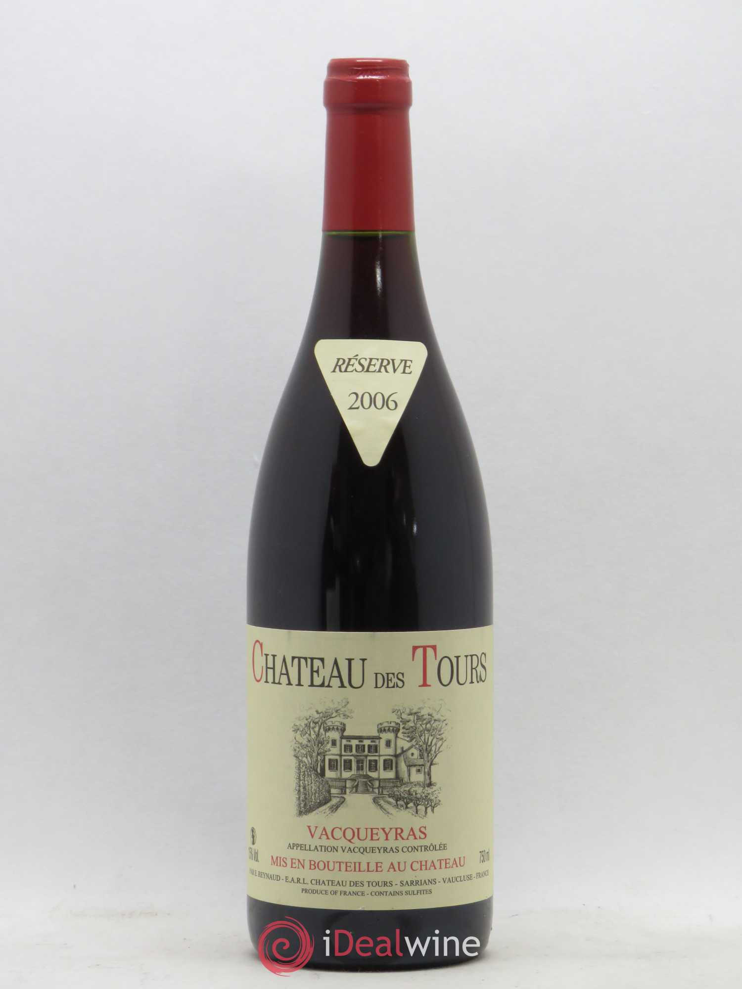 Vacqueyras Château des Tours Emmanuel Reynaud 2006 - Lot de 1 bouteille - 0