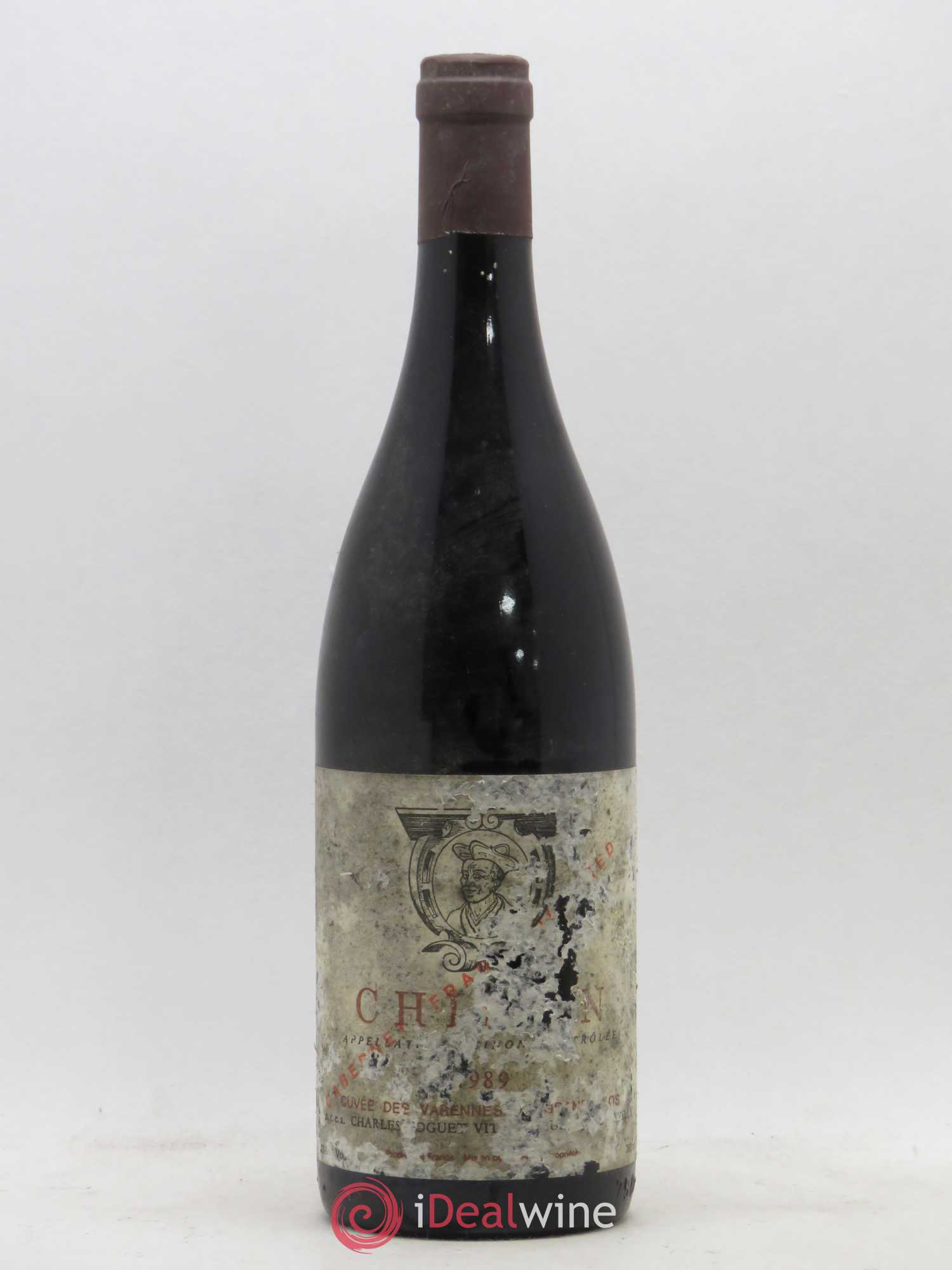 Chinon Les Varennes du Grand Clos Charles Joguet 1989 - Lot de 1 bouteille - 0