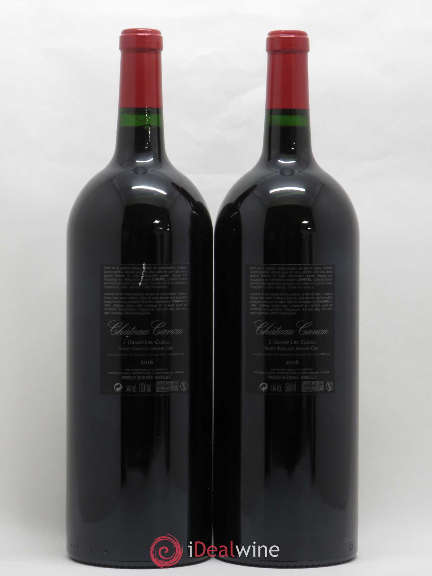 Château Canon 1er Grand Cru Classé B 2016 - Lot de 2 magnums - 1