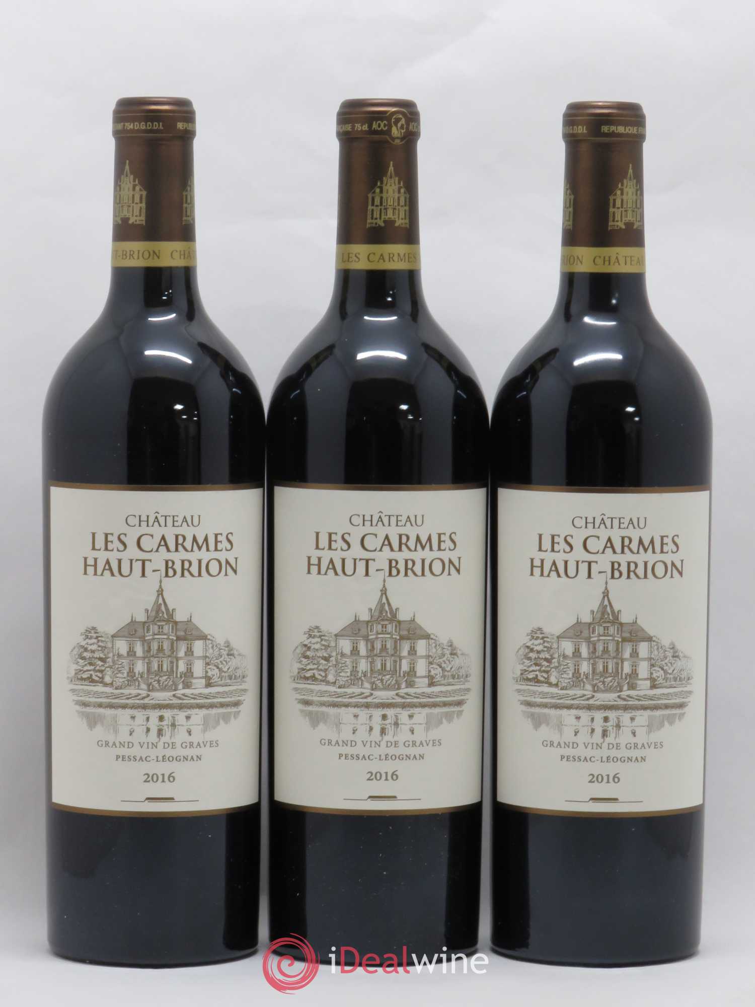 Château Les Carmes Haut-Brion 2016 - Lot de 6 bouteilles - 1