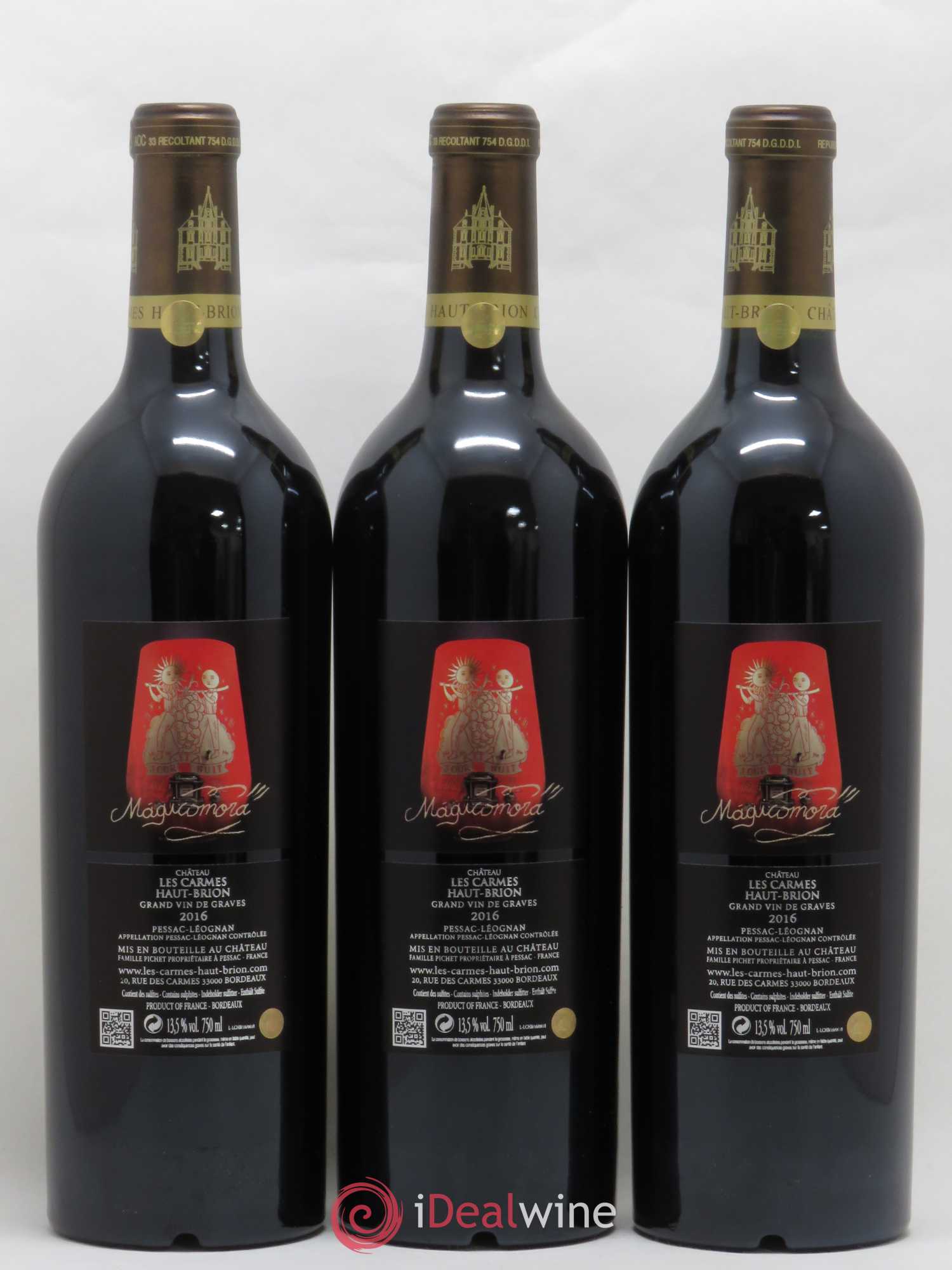 Château Les Carmes Haut-Brion 2016 - Lot de 6 bouteilles - 4