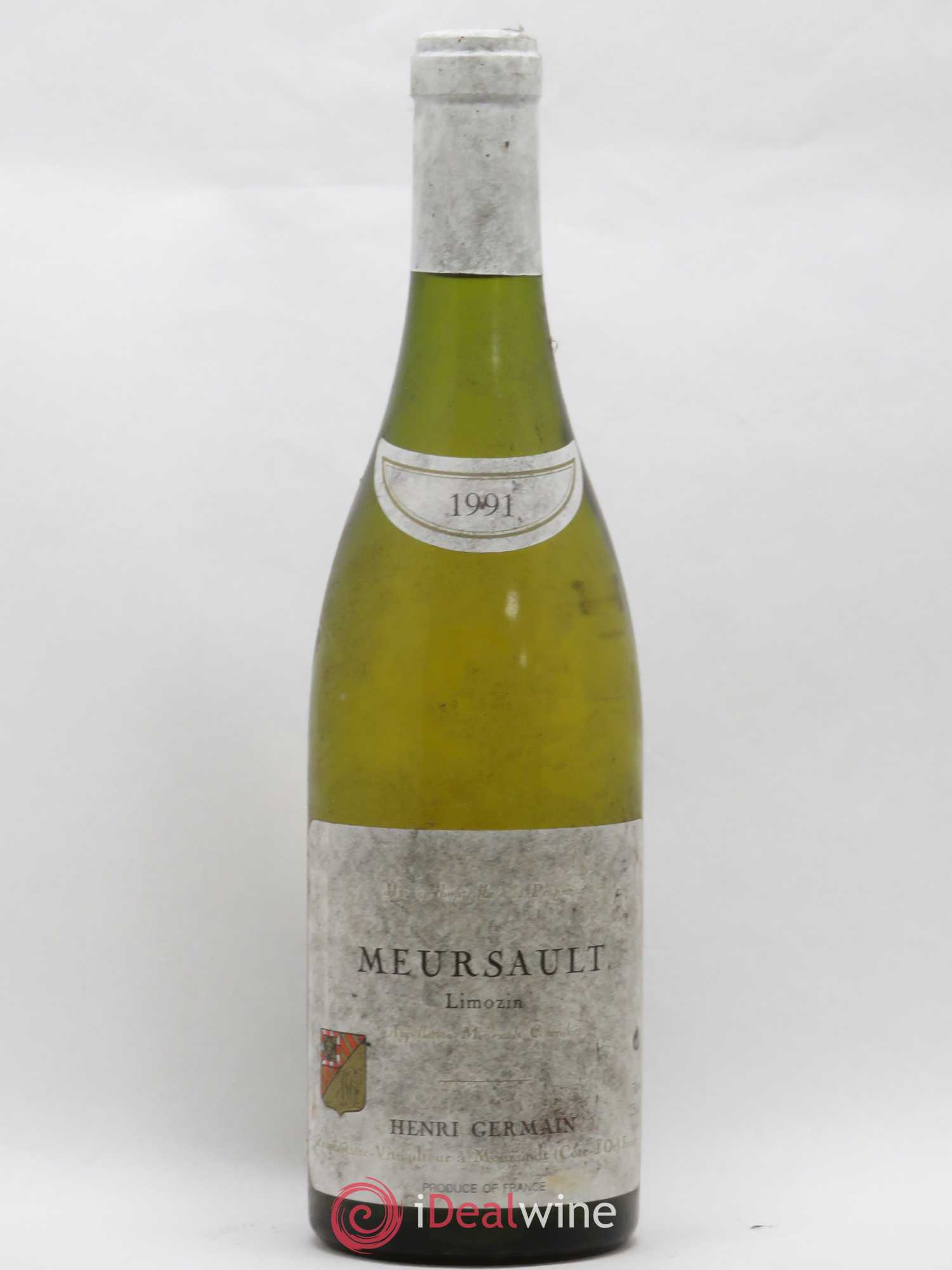 Meursault Limozin Henri Germain 1991 - Lot de 1 bouteille - 0