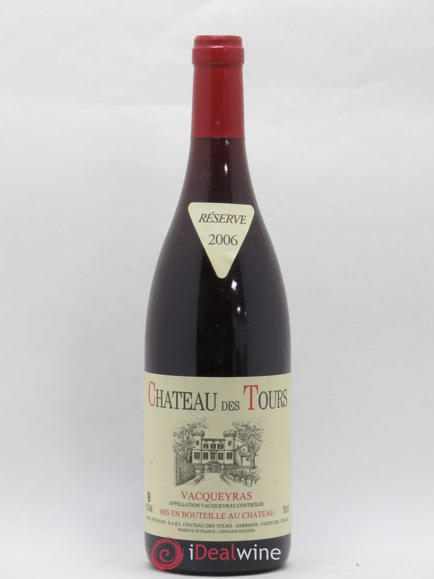 Vacqueyras Château des Tours Emmanuel Reynaud 2006 - Lot de 1 bouteille - 0
