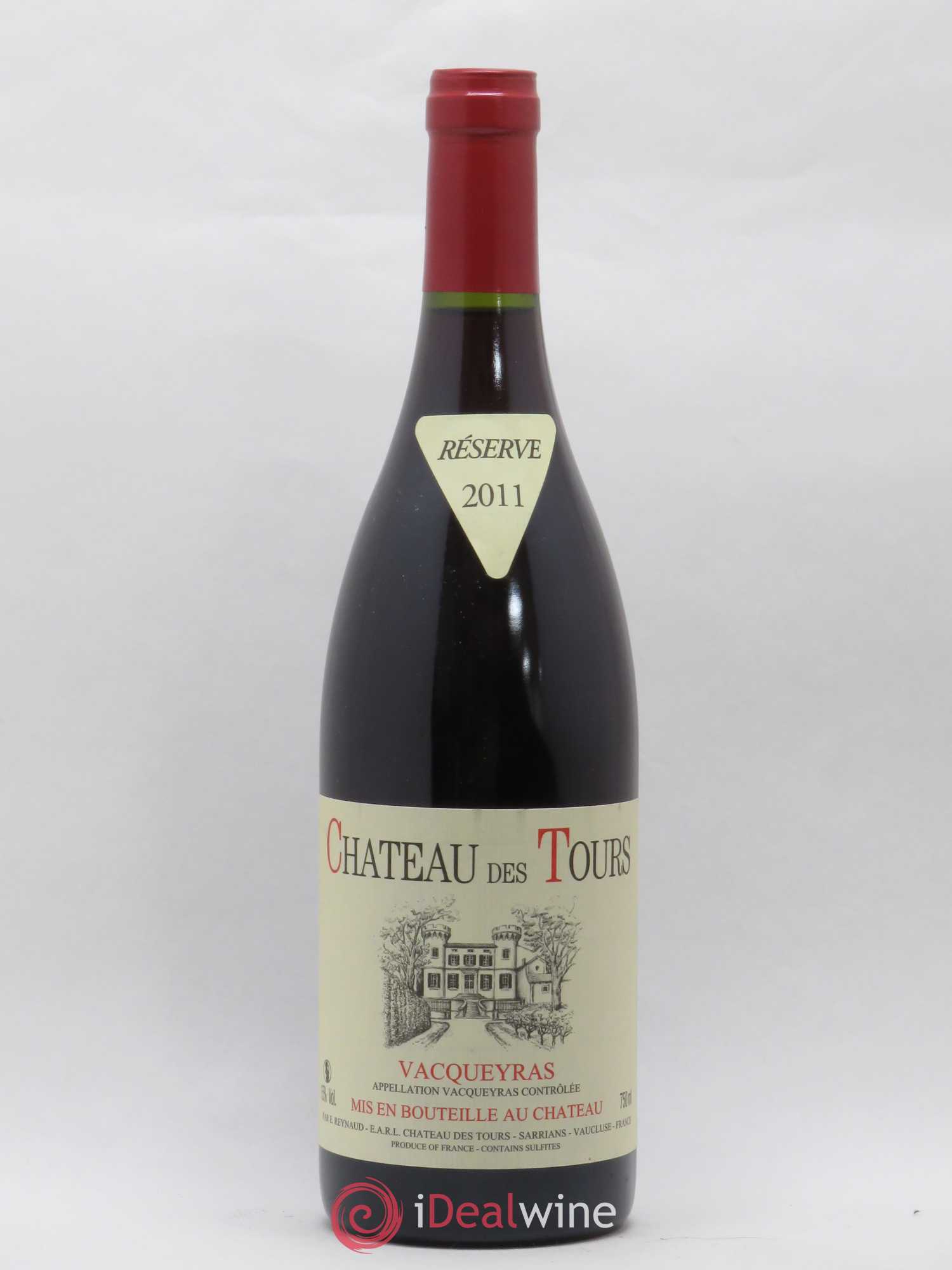 Vacqueyras Château des Tours Emmanuel Reynaud 2011 - Lot de 1 bouteille - 0
