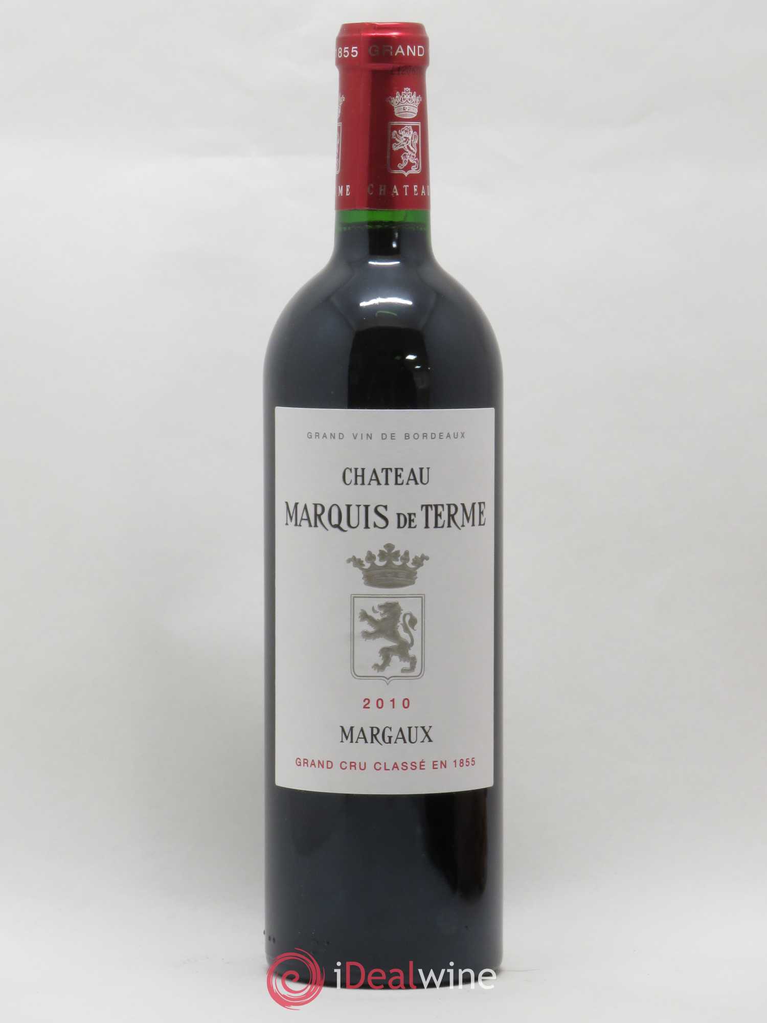 Château Marquis de Terme 4ème Grand Cru Classé 2010 - Lot de 1 bouteille - 0