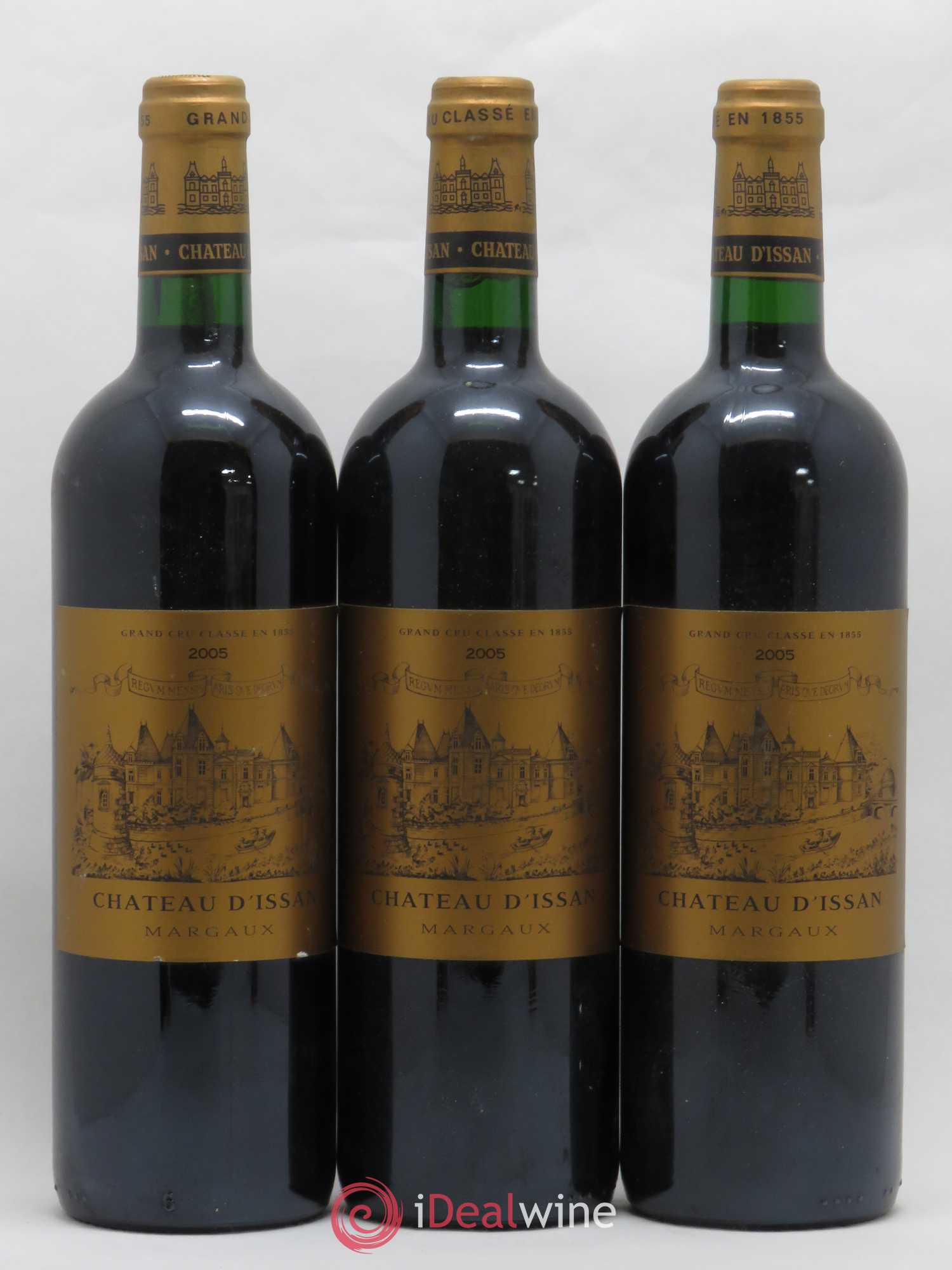 Château d'Issan 3ème Grand Cru Classé 2005 - Lot de 3 bouteilles - 0