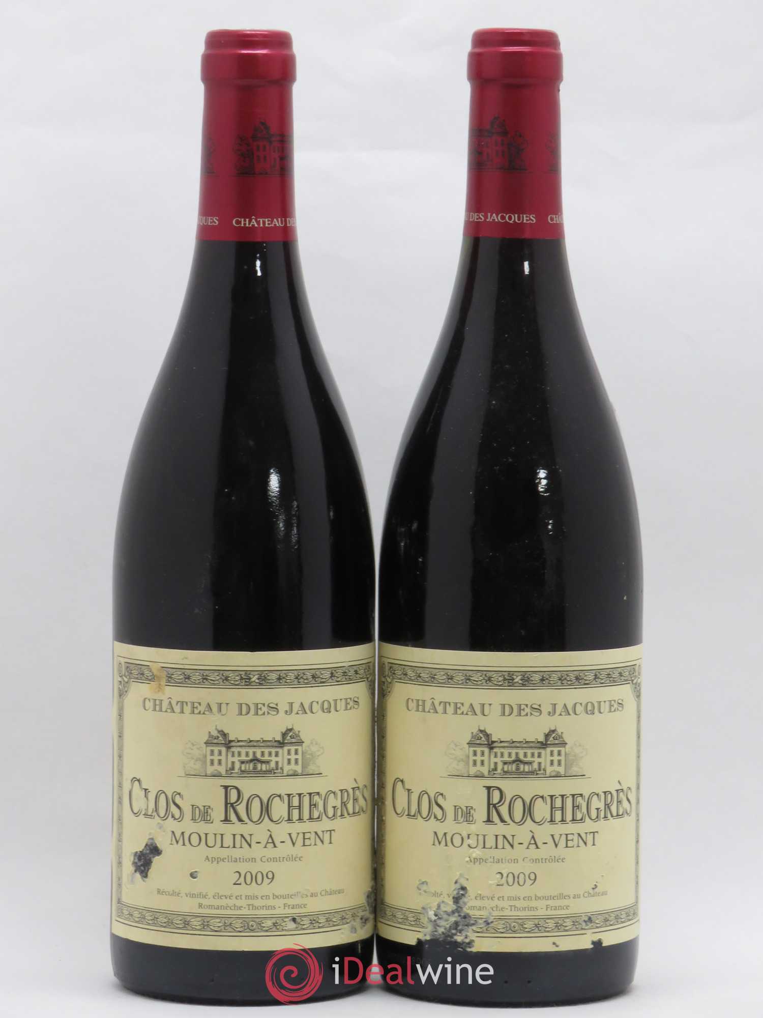 Moulin-à-Vent Clos de Rochegrès Château des Jacques 2009 - Lot de 2 bouteilles - 0