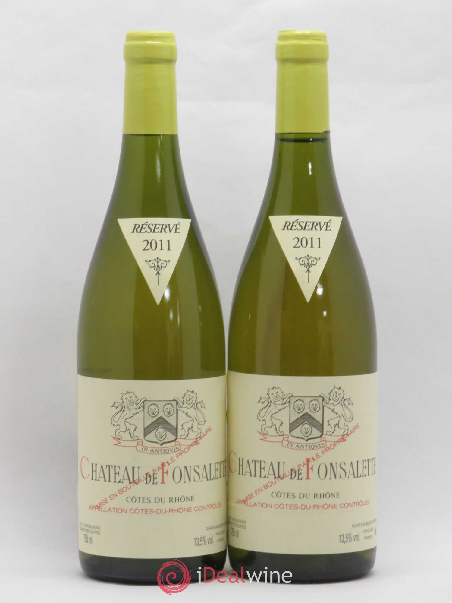 Côtes-du-Rhône Château de Fonsalette Emmanuel Reynaud 2011 - Lot de 2 bouteilles - 0