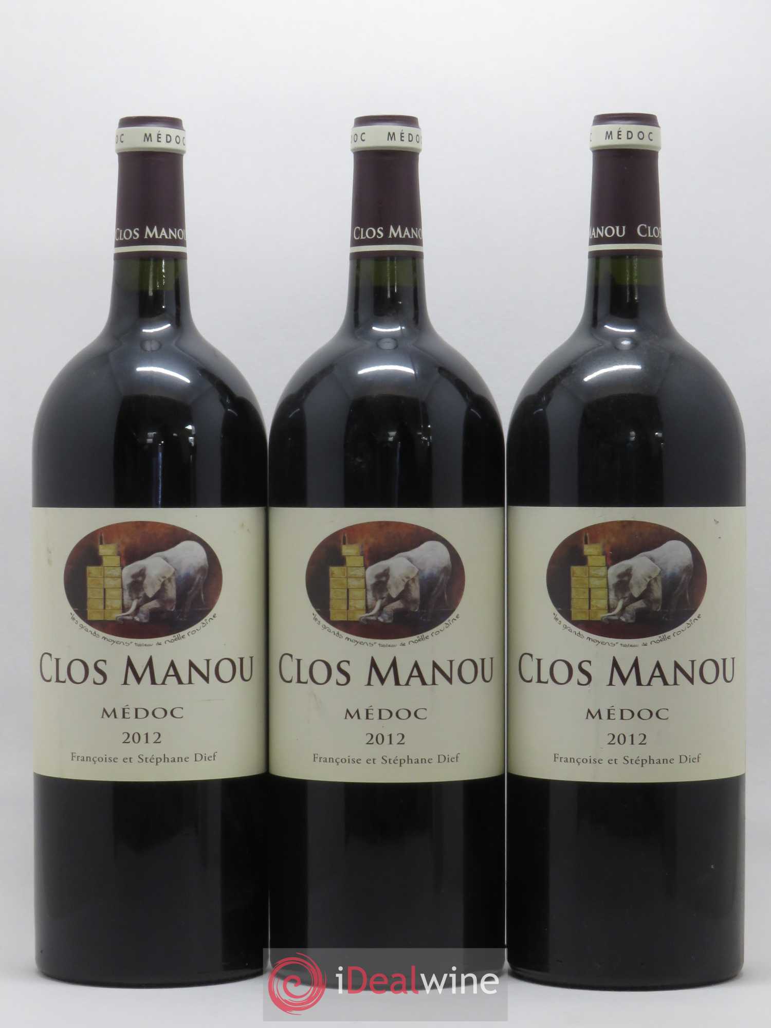 Clos Manou 2012 - Posten von 3 Magnum - 0