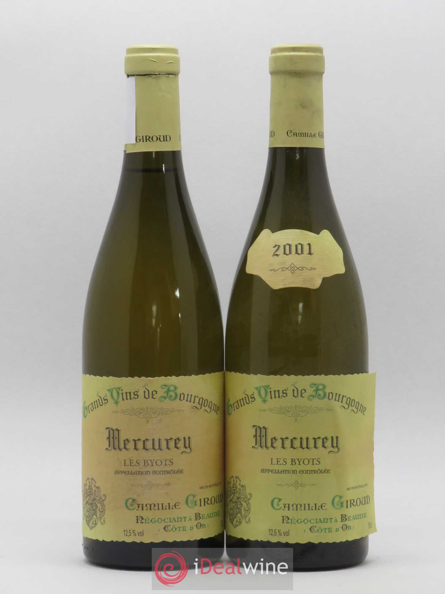 Mercurey Les Byots Camille Giroud 2001 - Posten von 2 Flaschen - 0