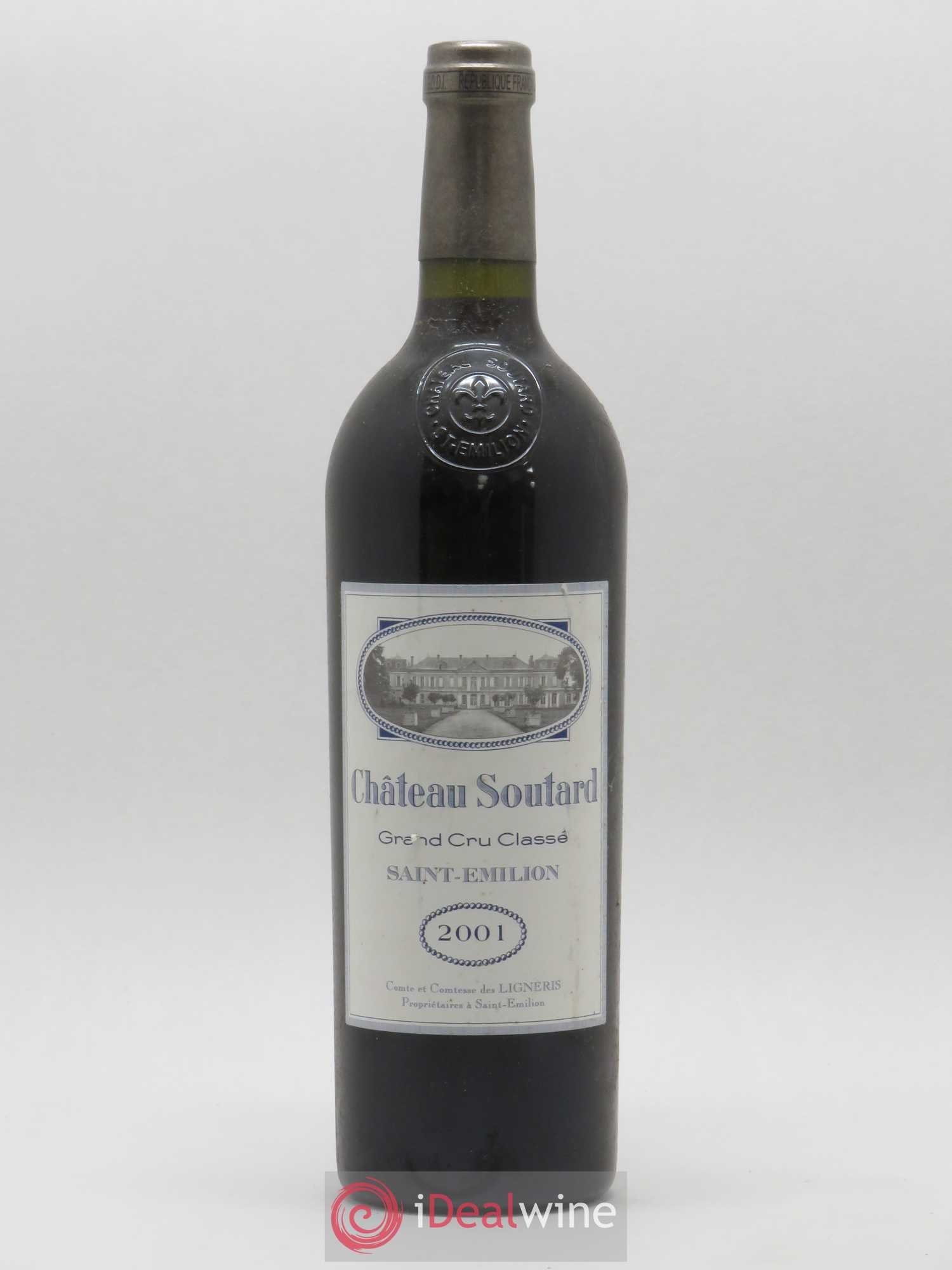 Château Soutard Grand Cru Classé 2001 - Lot de 1 bouteille - 0