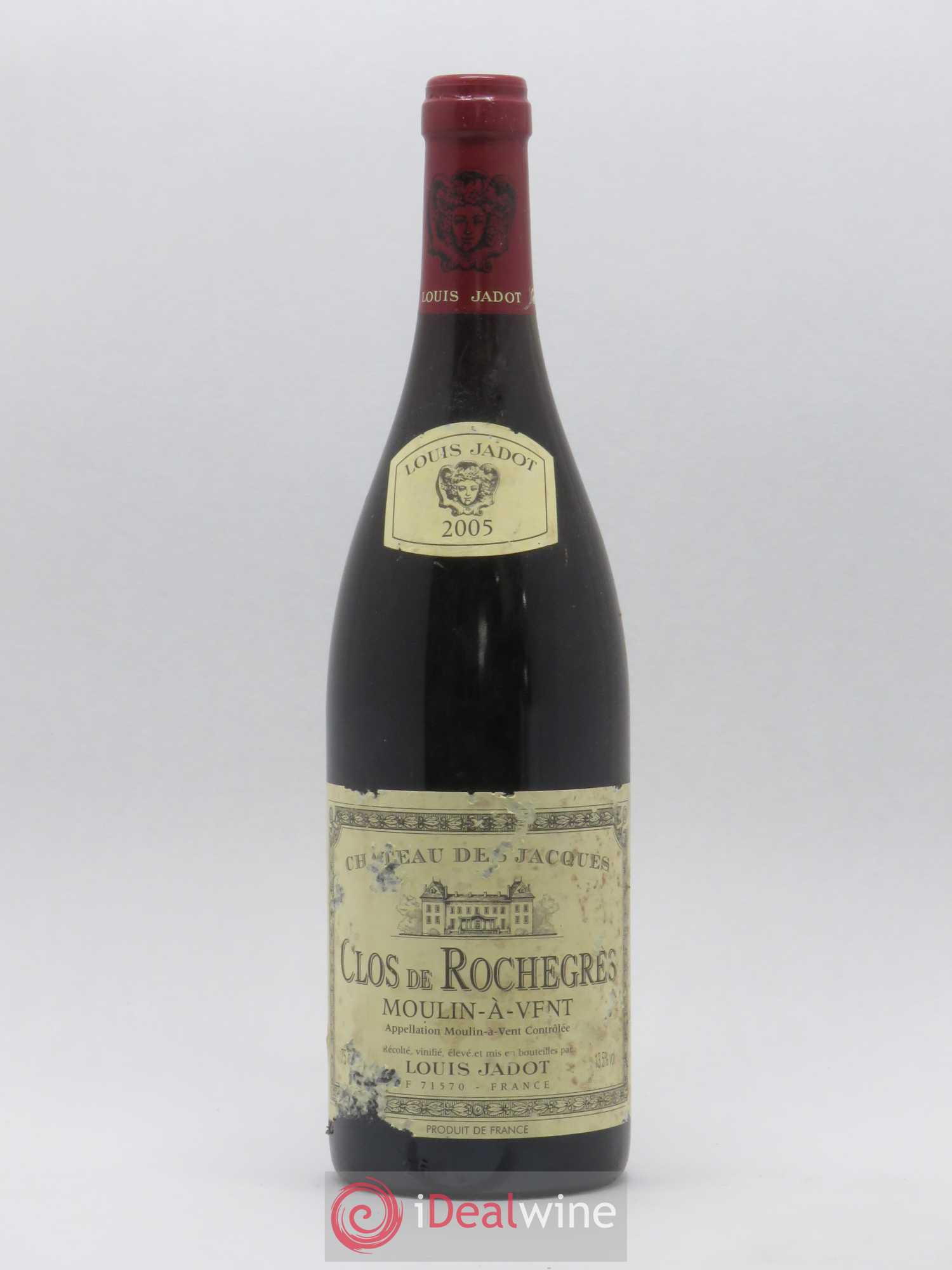 Moulin-à-Vent Clos de Rochegrès Château des Jacques 2005 - Lot de 1 bouteille - 0