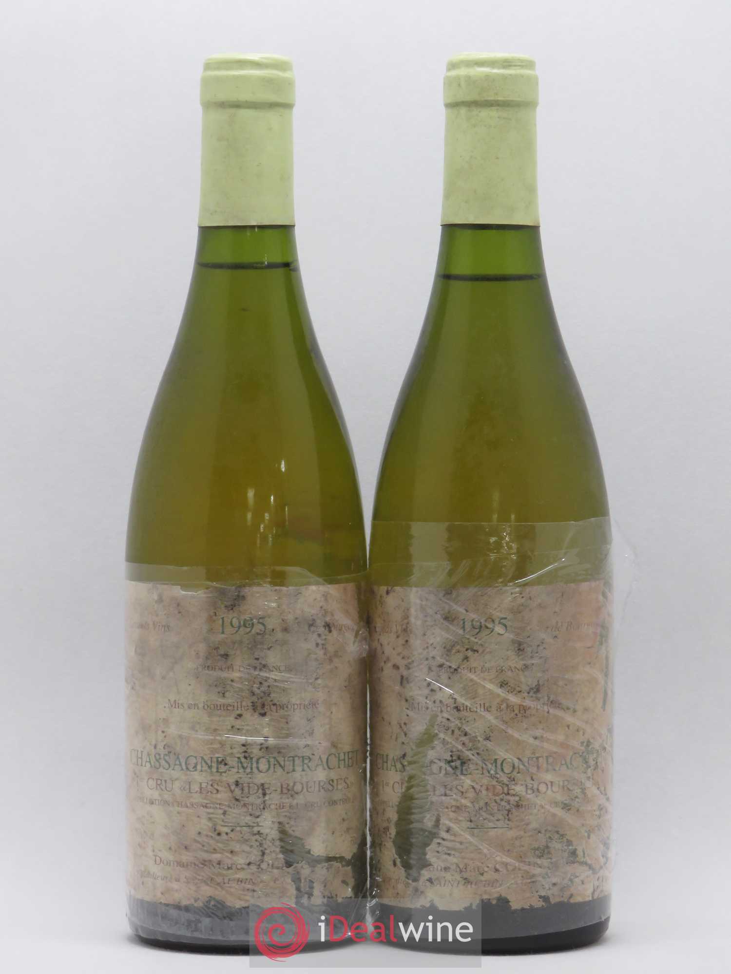 Chassagne-Montrachet 1er Cru Les Vide-Bourses Marc Colin & Fils 1995 - Lot de 2 bouteilles - 0