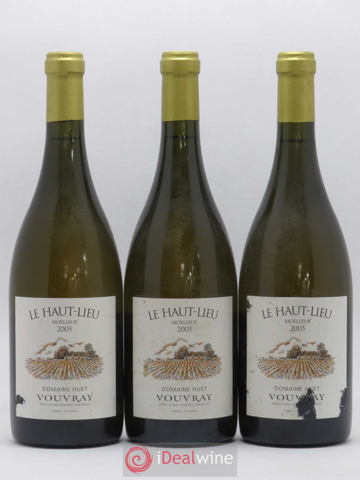 Vouvray Le Haut-Lieu Moelleux Domaine Huet 2005 - Lotto di 3 bottiglie - 0