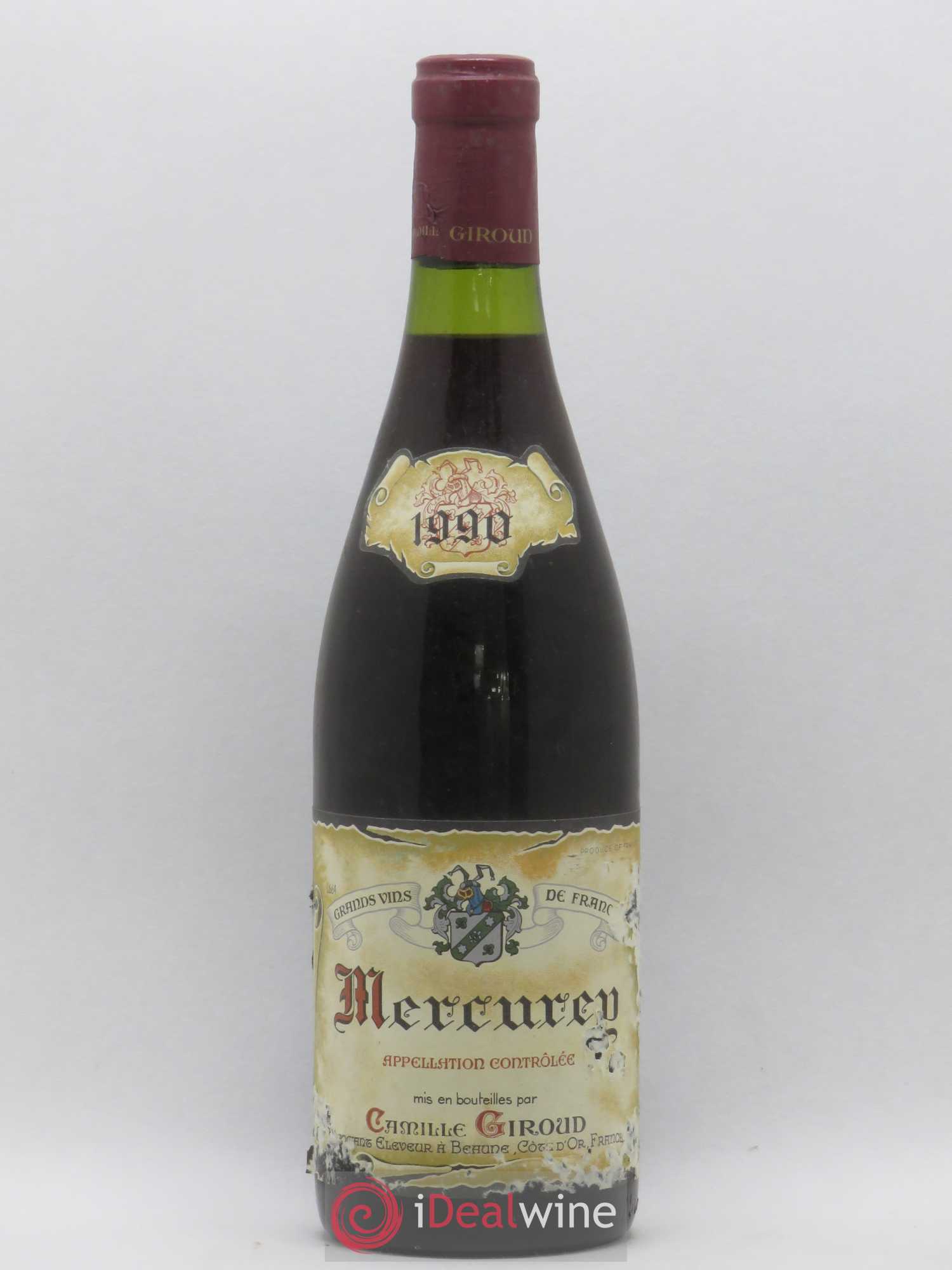 Mercurey Camille Giroud 1990 - Lot de 1 bouteille - 0