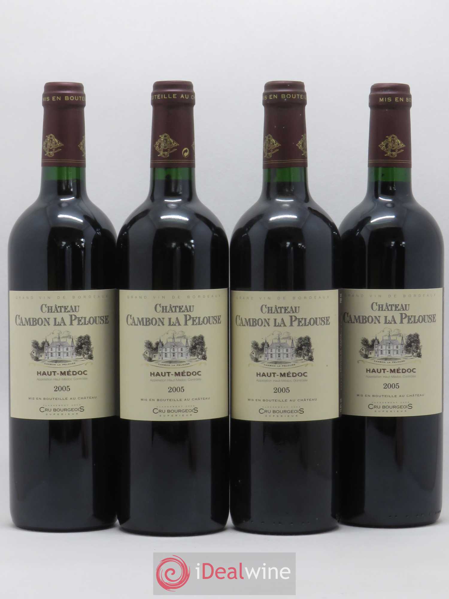 Château Cambon la Pelouse Cru Bourgeois 2005 - Lot de 4 bouteilles - 0