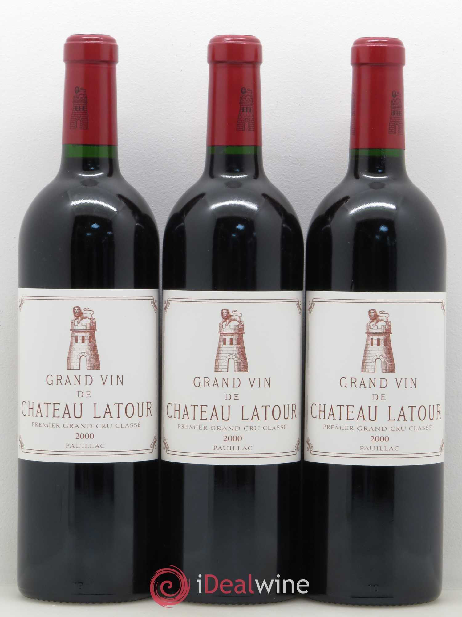 Château Latour 1er Grand Cru Classé 2000 - Lot de 3 bouteilles - 0