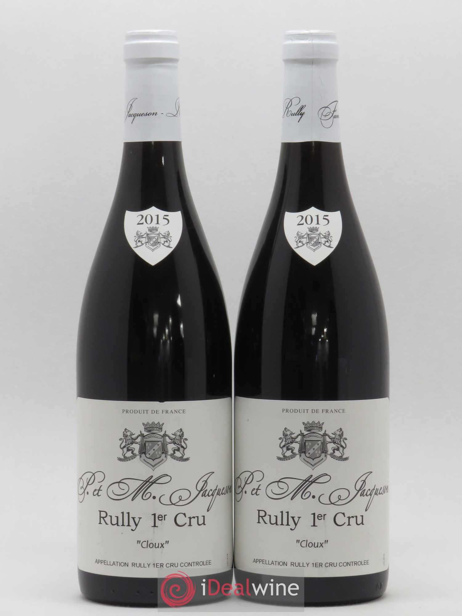 Rully 1er Cru Les Cloux Paul & Marie Jacqueson 2015 - Lot de 2 bouteilles - 0