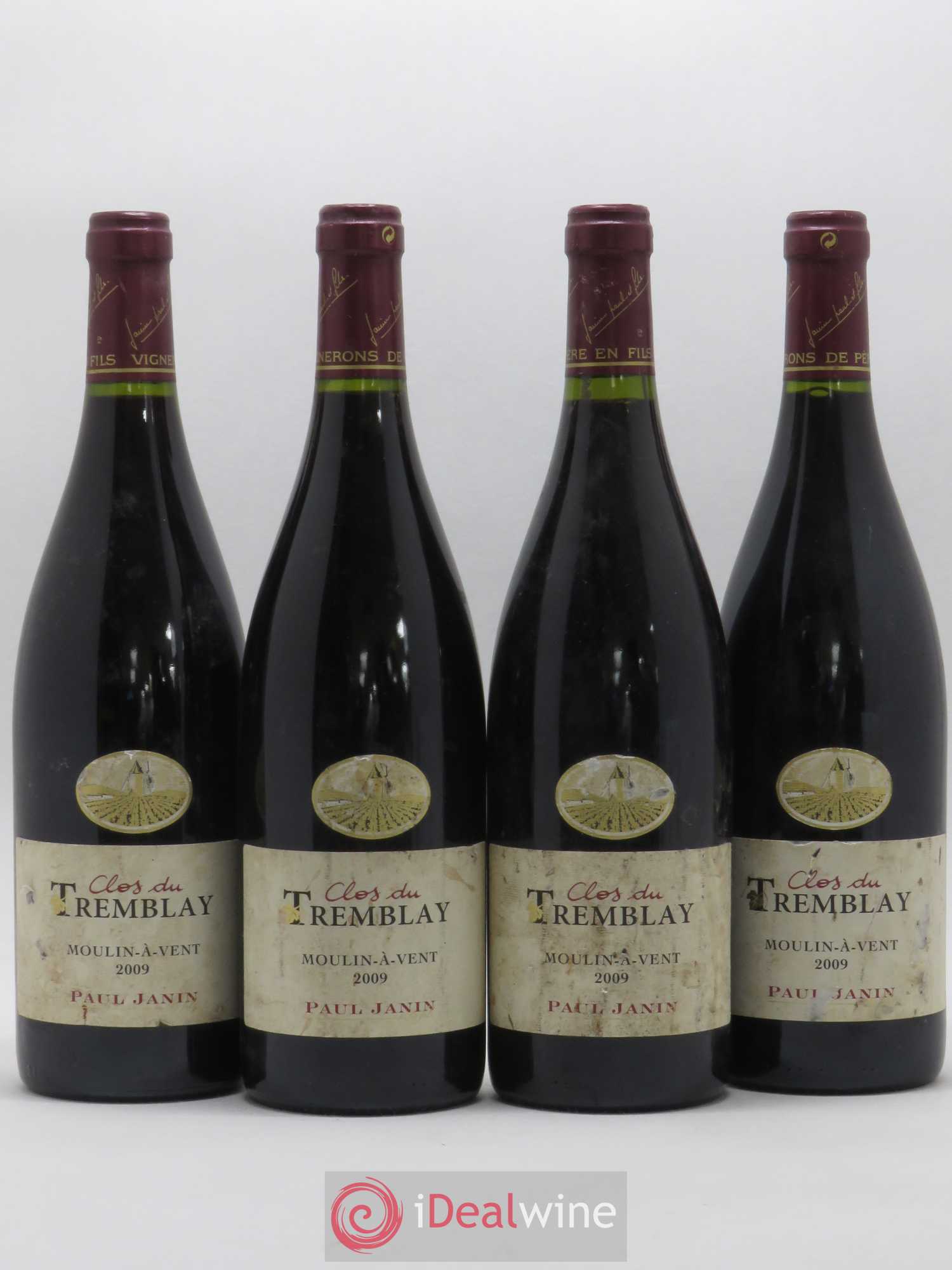Moulin-à-Vent Vignes du Tremblay Paul Janin (Domaine) 2009 - Lot de 4 bouteilles - 0