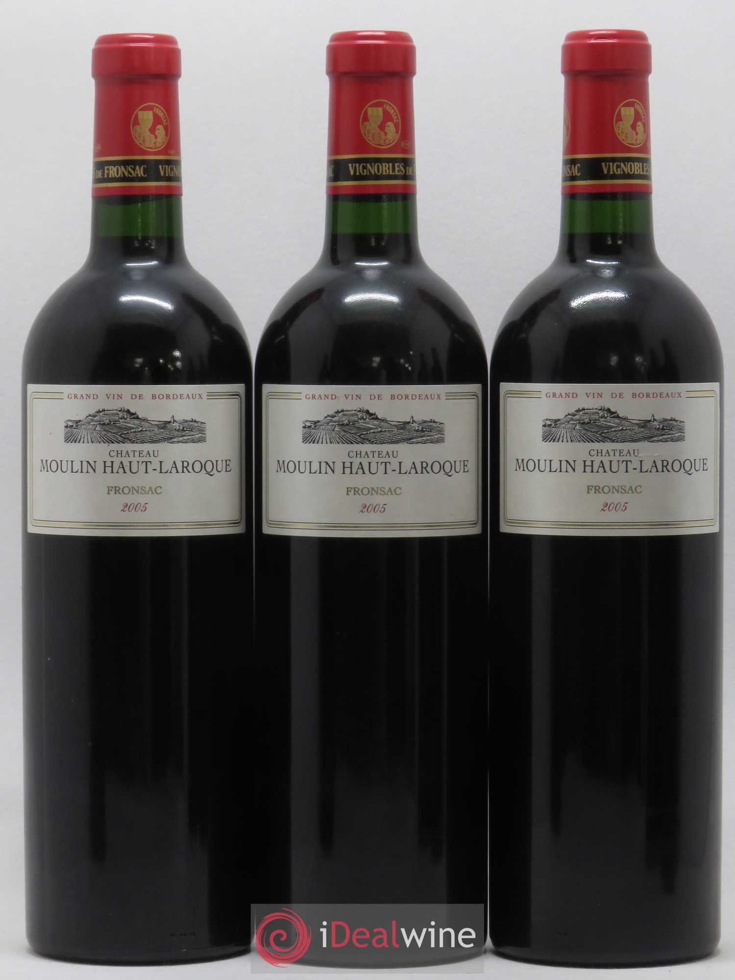 Fronsac Moulin Haut Laroque 2005 - Posten von 6 Flaschen - 1